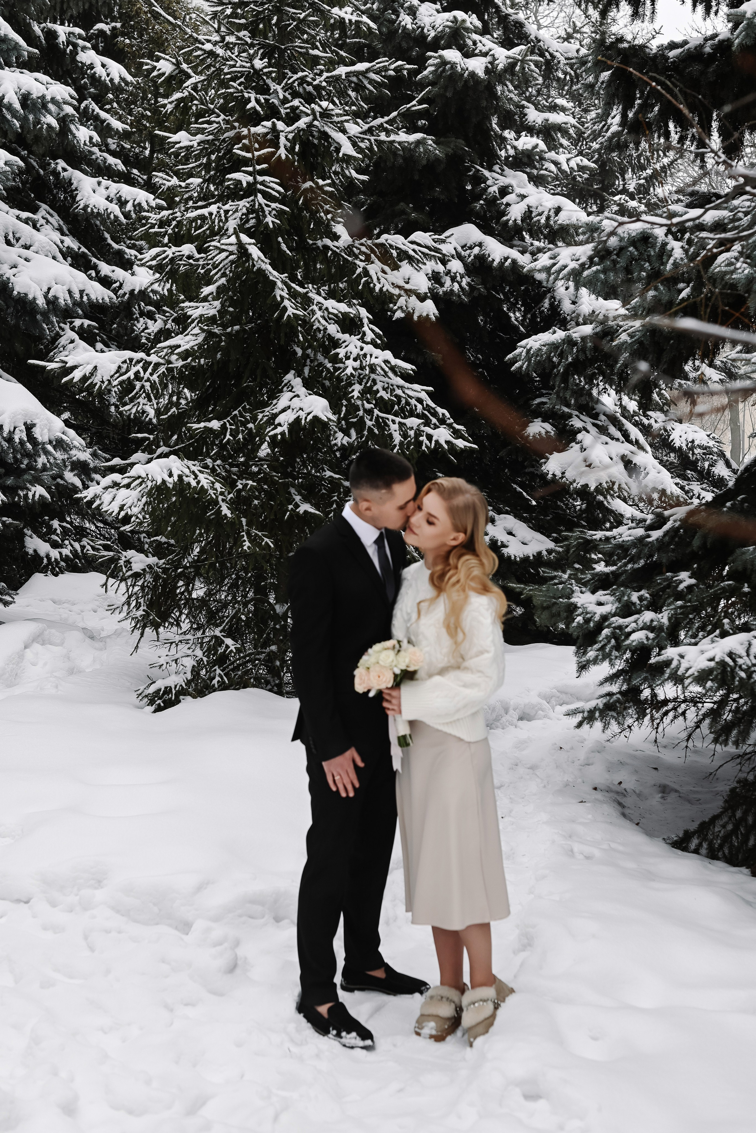 Александра и Алексей, роспись и прогулка зимой. Свадебный и портретный фотограф в Липецке Юлия Свит