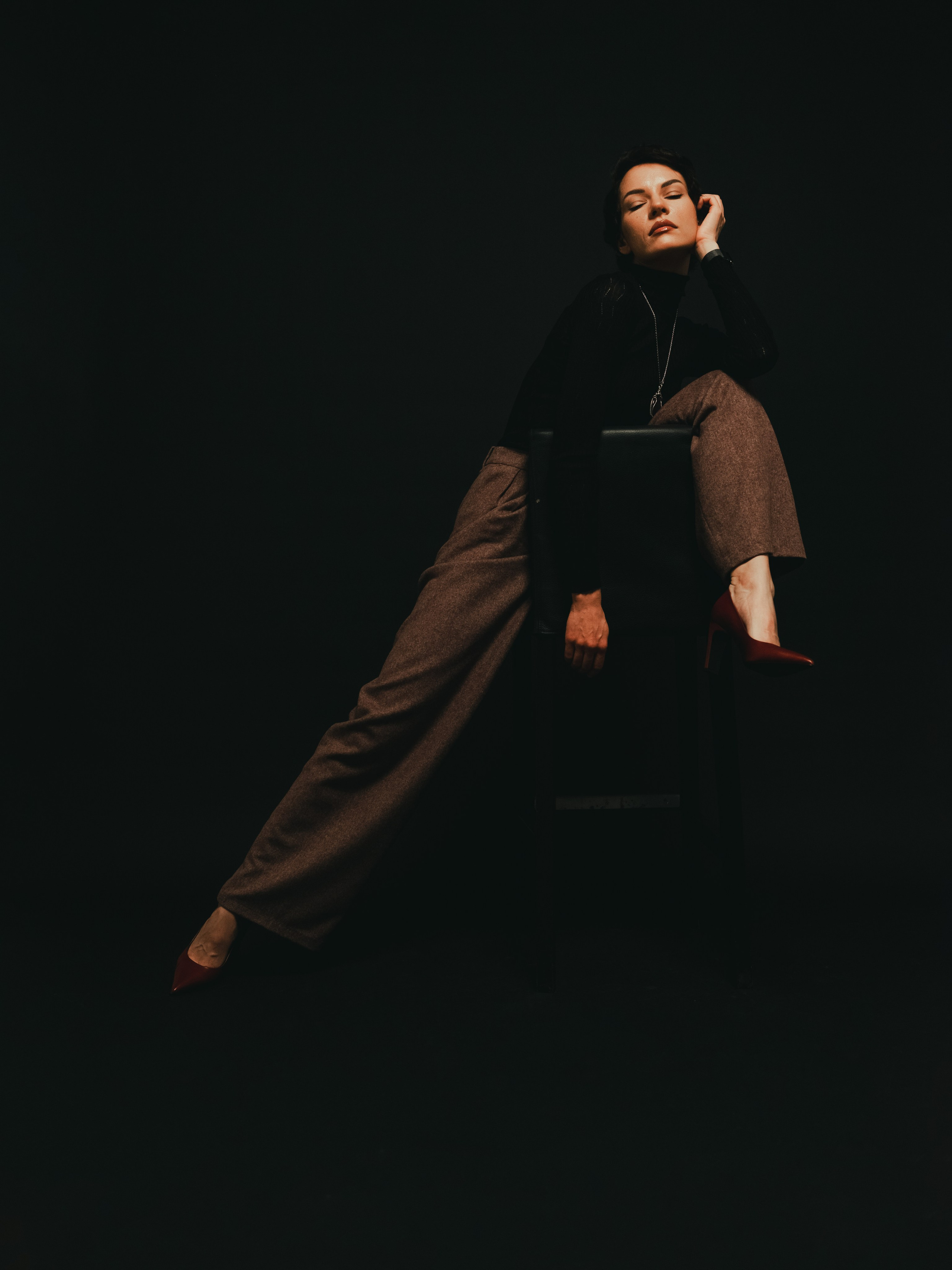 Женская студийная фотосессия