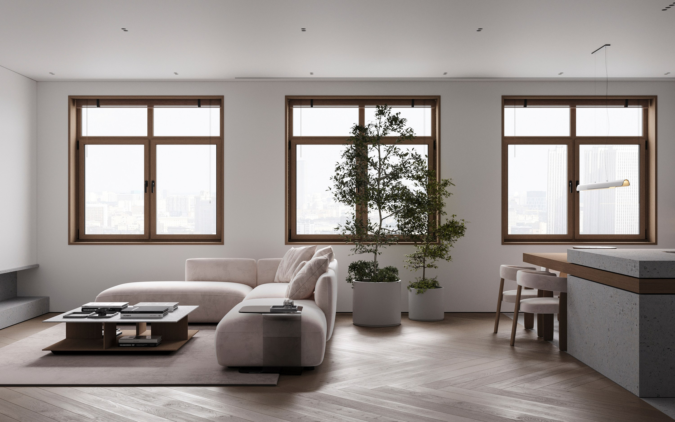 URBAN RETREAT | DESIGNER ANNE KIREEVA. Interior Visualization by Valerie Stetyukevich