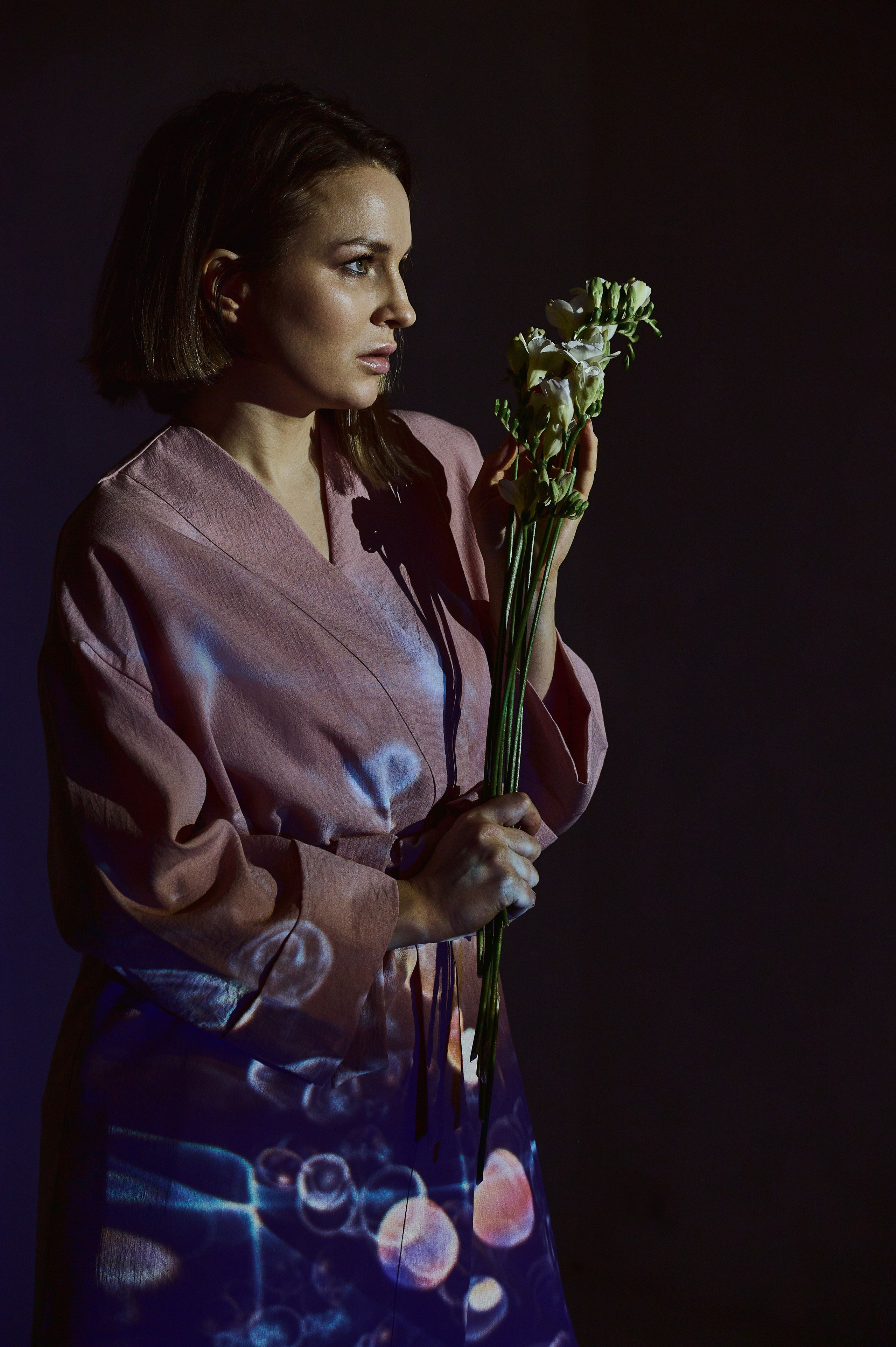 Фотосессия Ксении с проектором