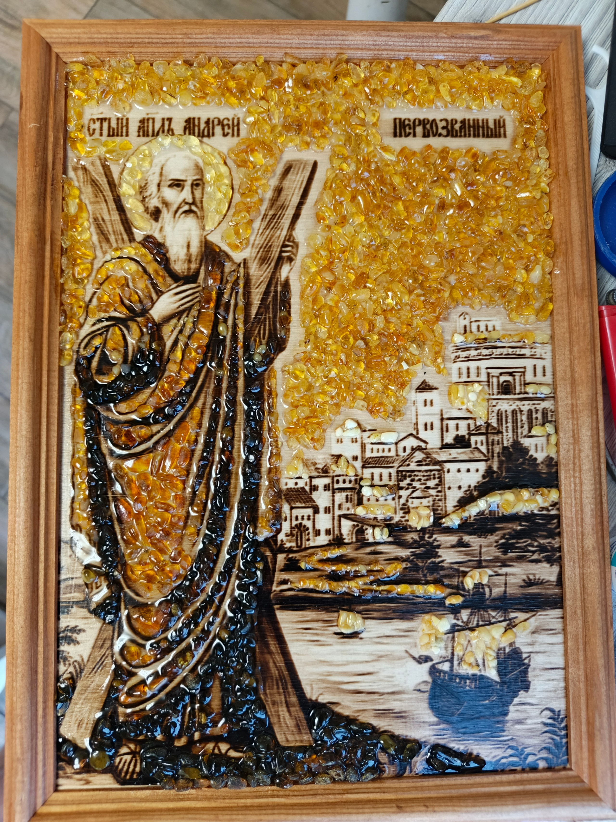 КАРТИНЫ С ЯНТАРЁМ. Выжигания картин и портретов по фото