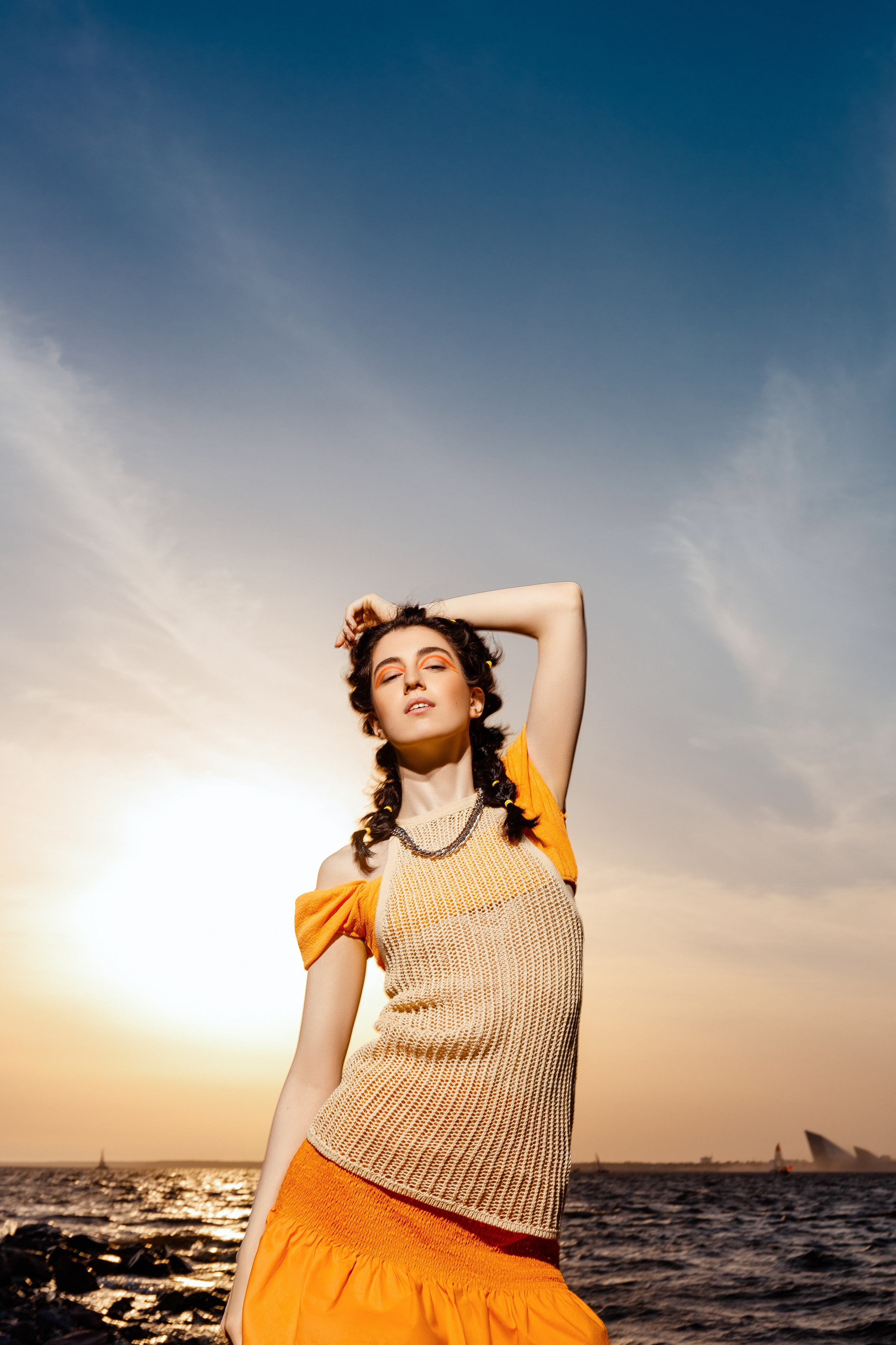 Летняя fashion-съёмка на заливе