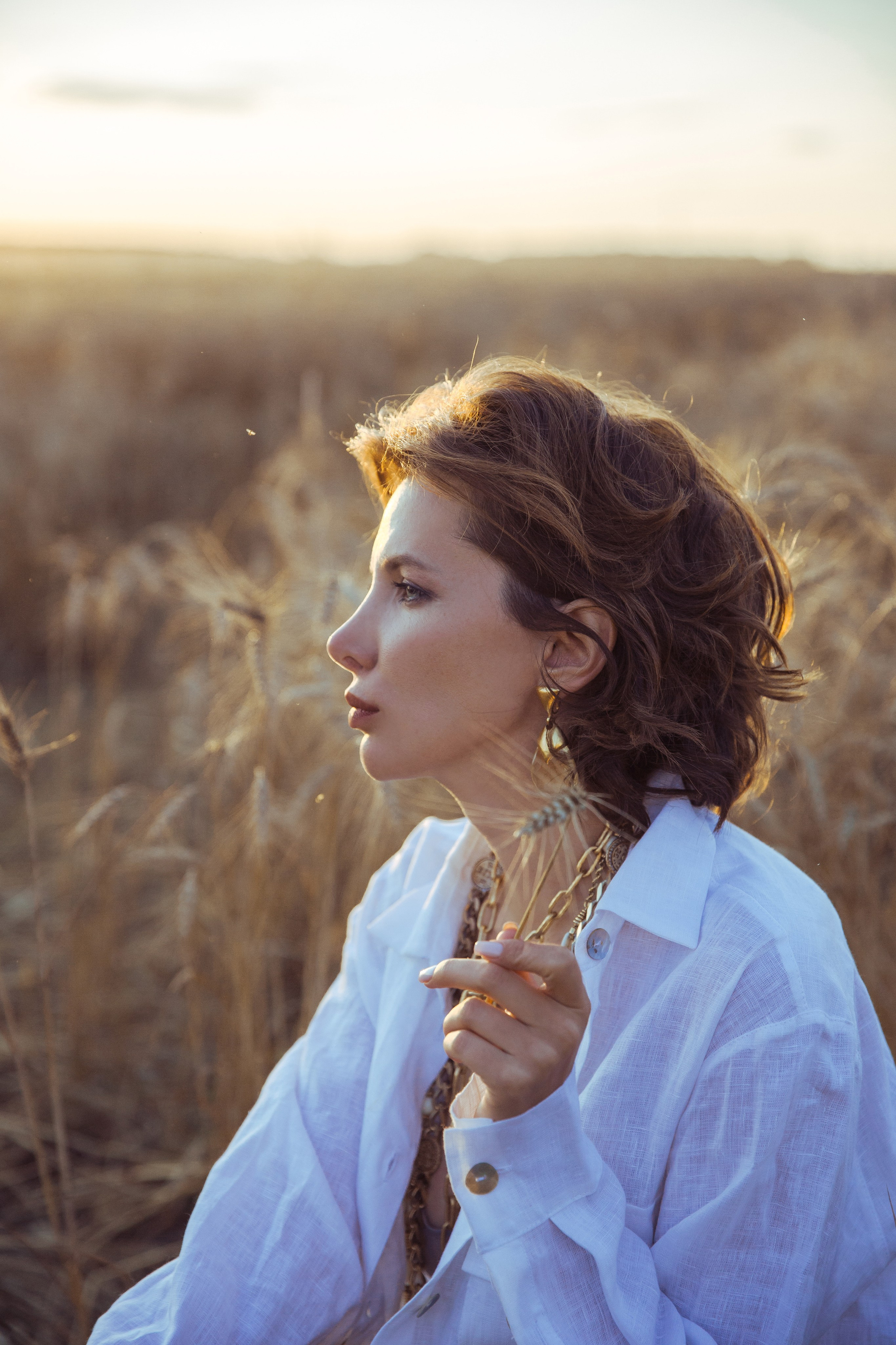 Фотосессия в пшенице для бренда Vintage Dream. Фотограф и видеограф Анна Домашенко