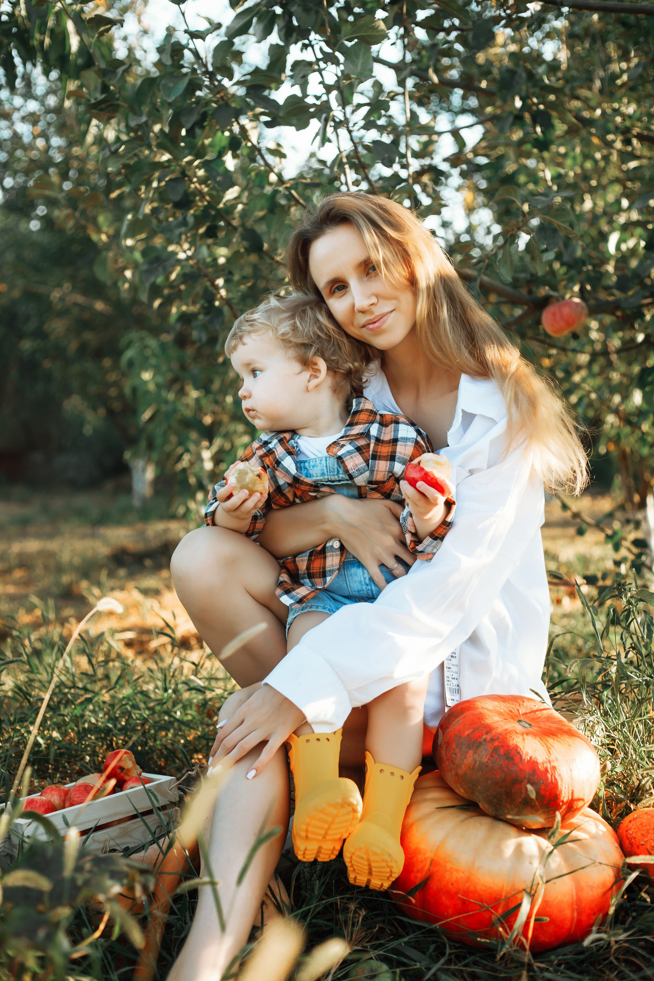 Фотосессия детская с тыквами. Свадебный и семейный фотограф в Краснодарском крае Мария Данилкина