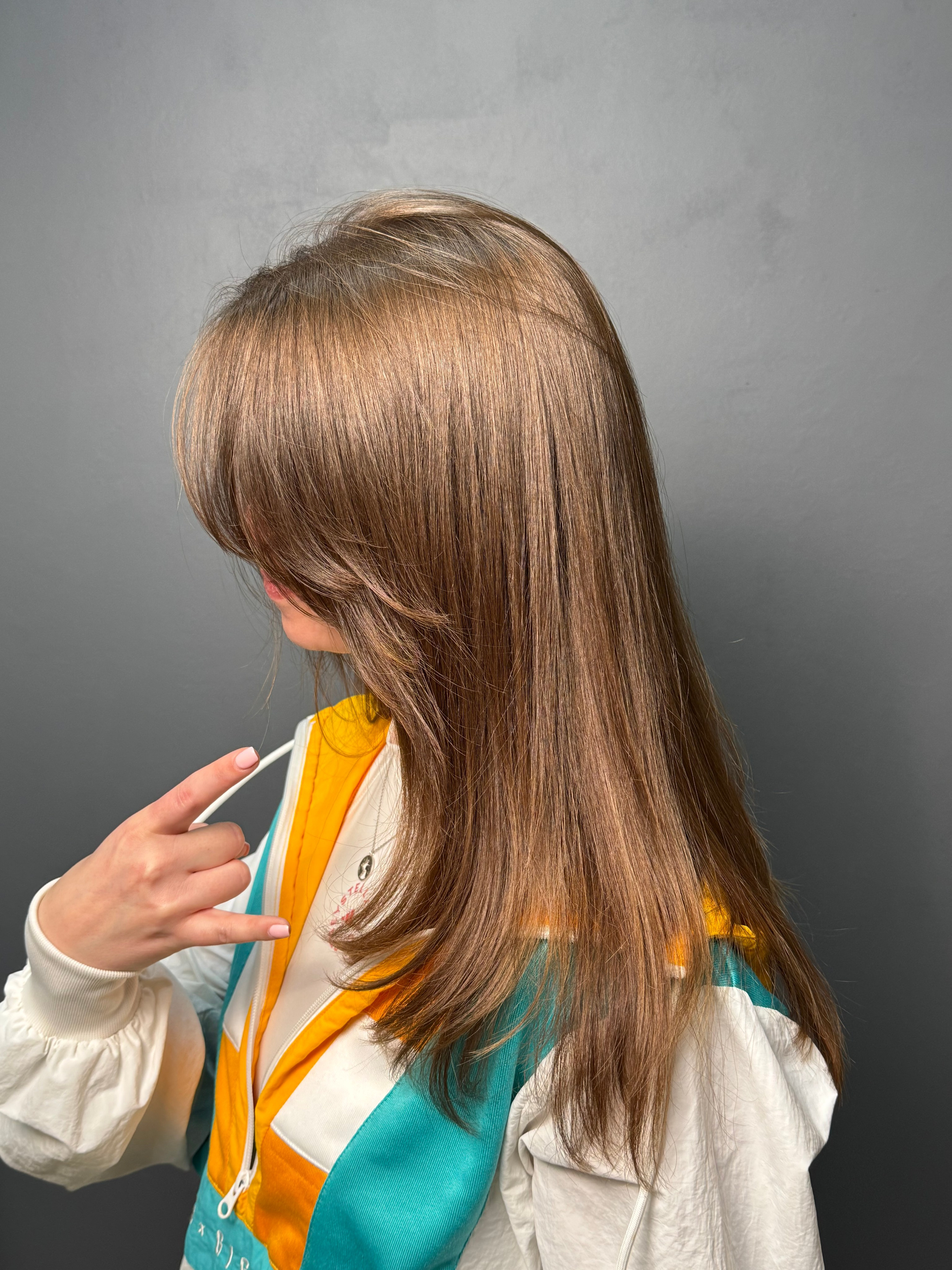 пример работы на темных волосах фотография номер 1