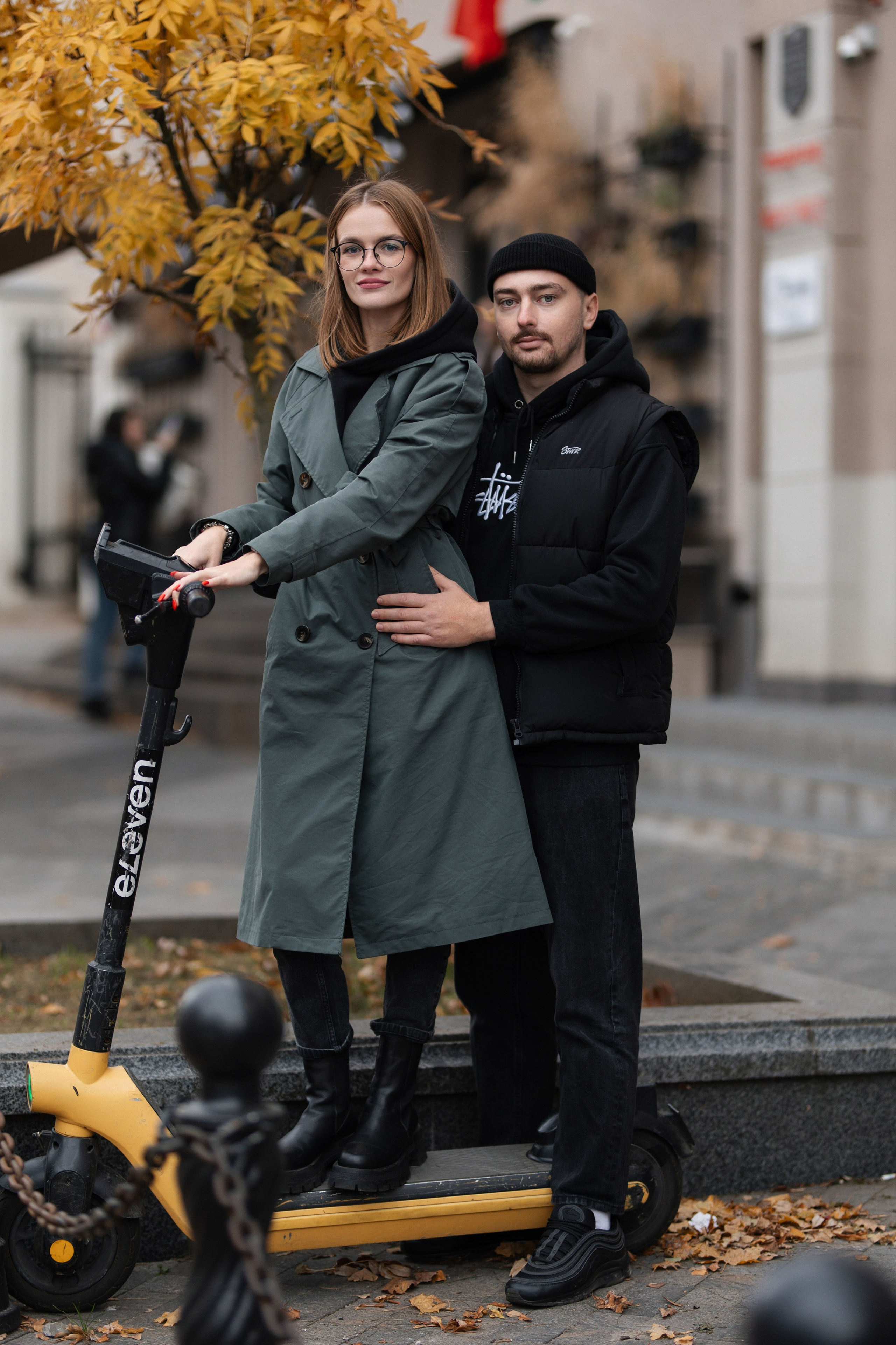 Семейная съёмка на улице