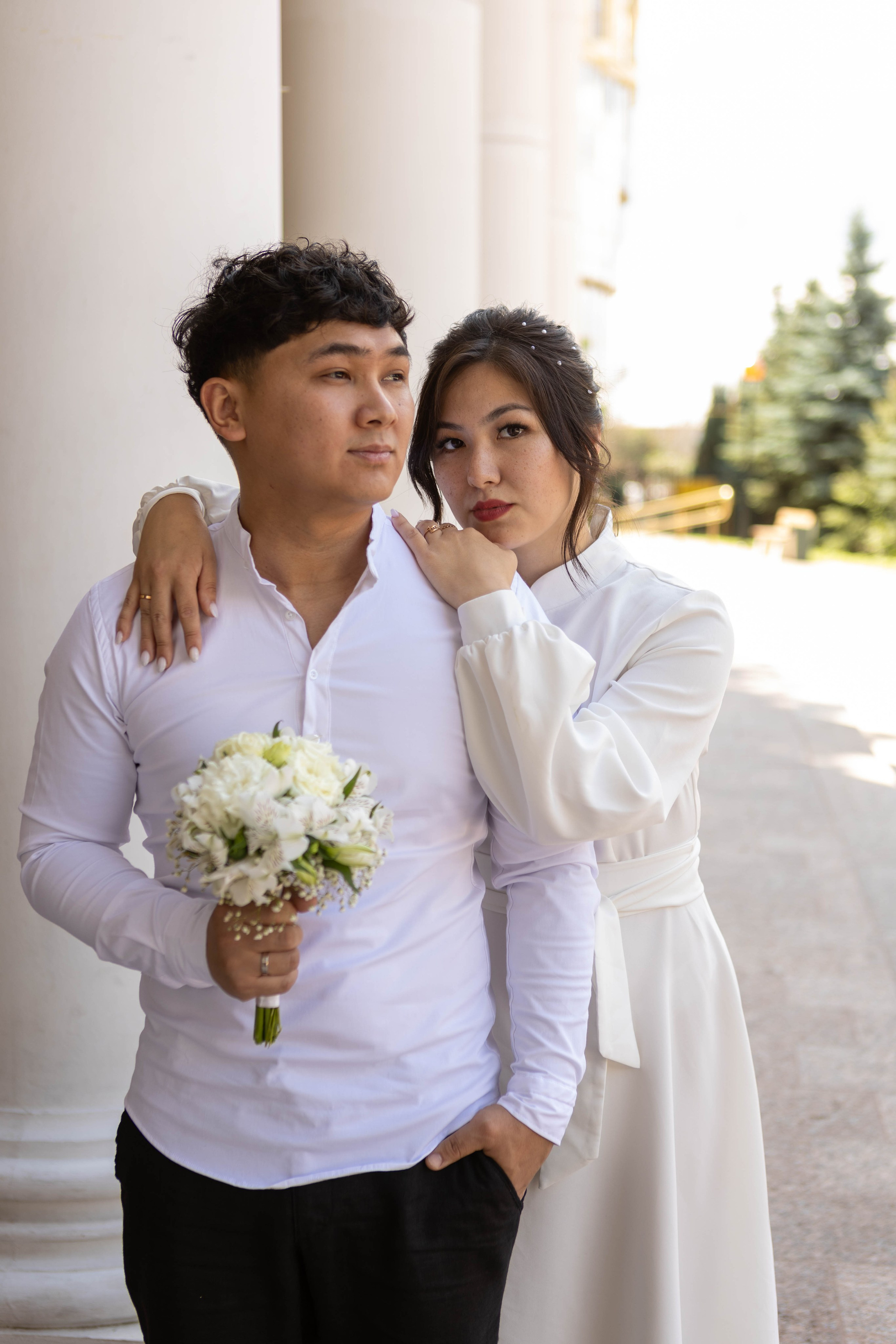 Шахматный дворец: Алтынай и Ерлана. Свадебный и предметный фотограф Ренат Каламперов