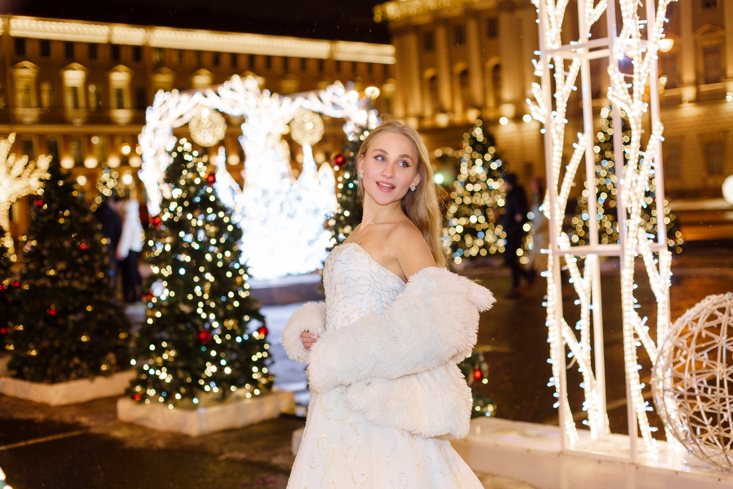 Прогулка по Новогоднему ночному Санкт- Петербургу. Свадебный и семейный фотограф Спб Бошман Ирина