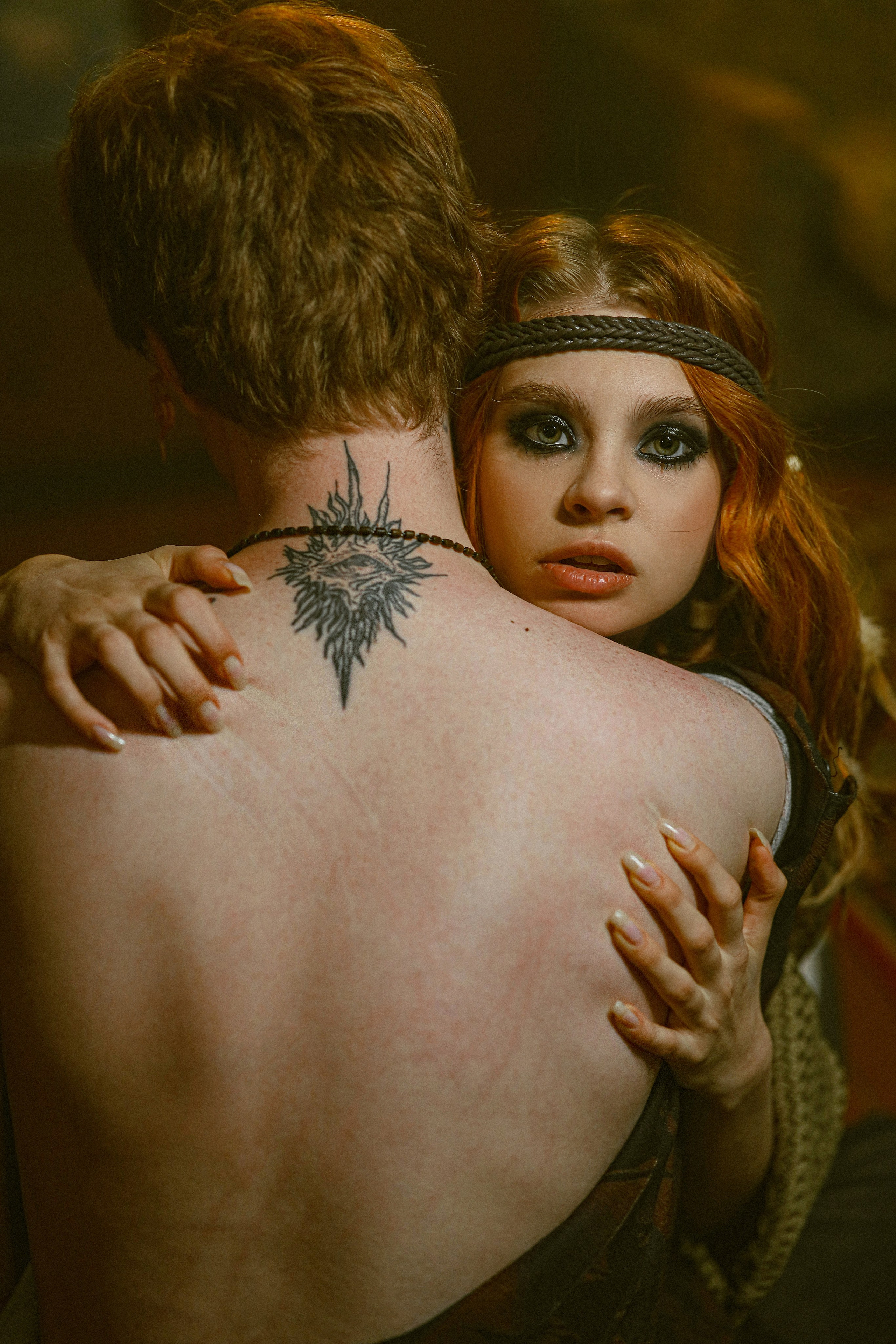 фотосессия рыжей влюбленной пары