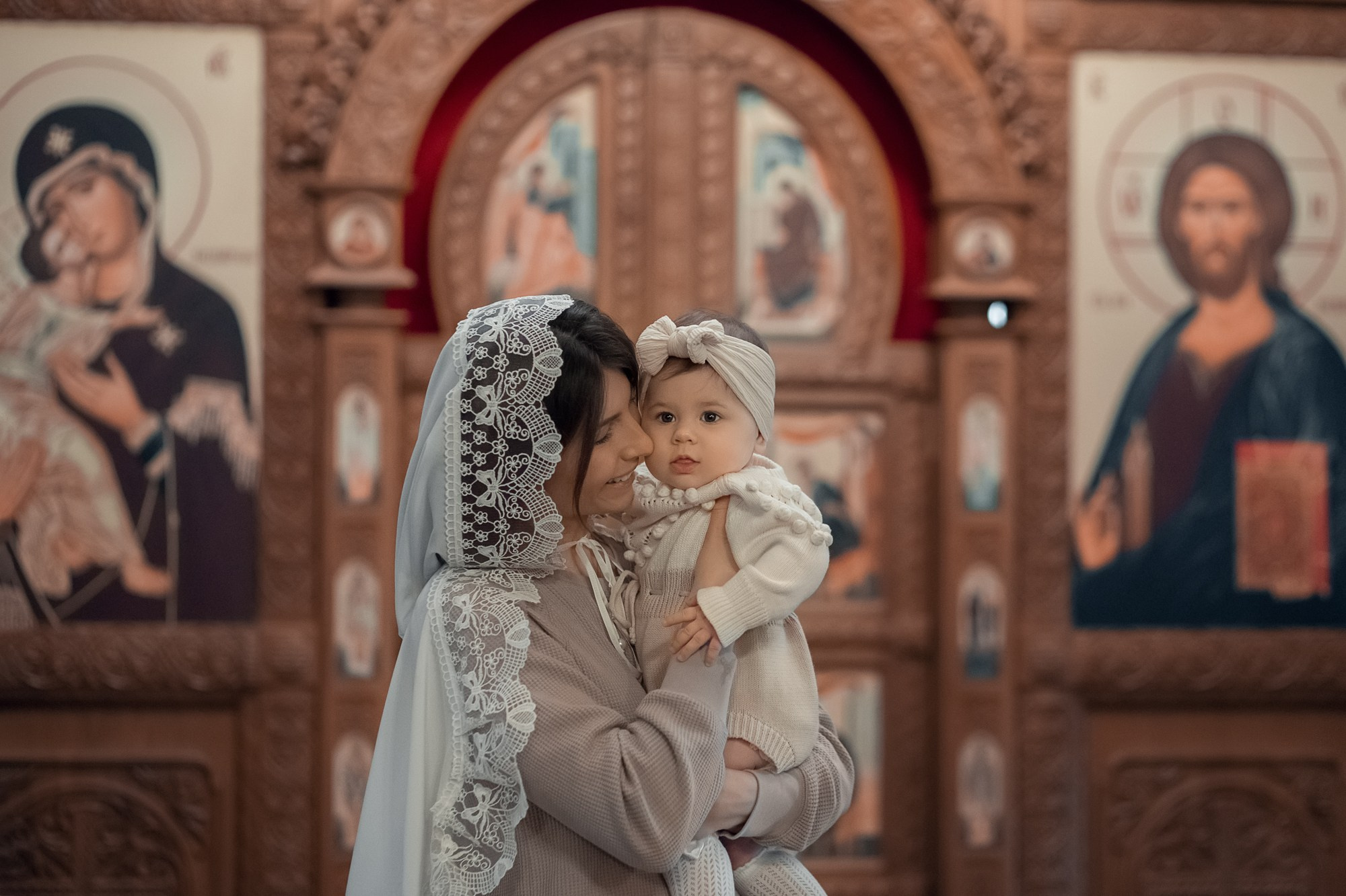 Покров на голову. Фотограф на Крещение, Венчание в Москве Ирина Шамина