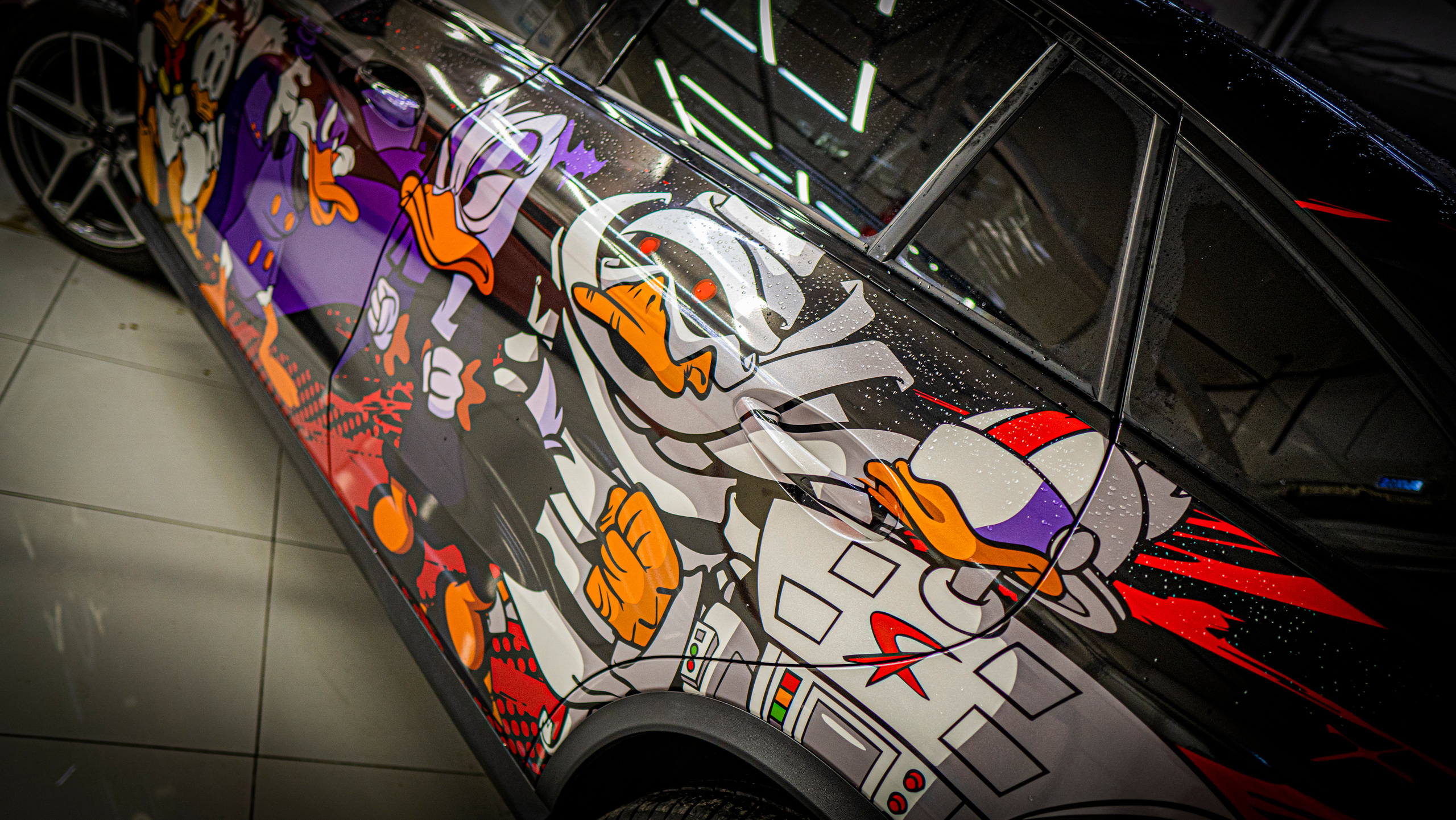 Винилография на Mercedes Benz GLE Coupe. Студия дизайна и оклейки авто Barmaley Design