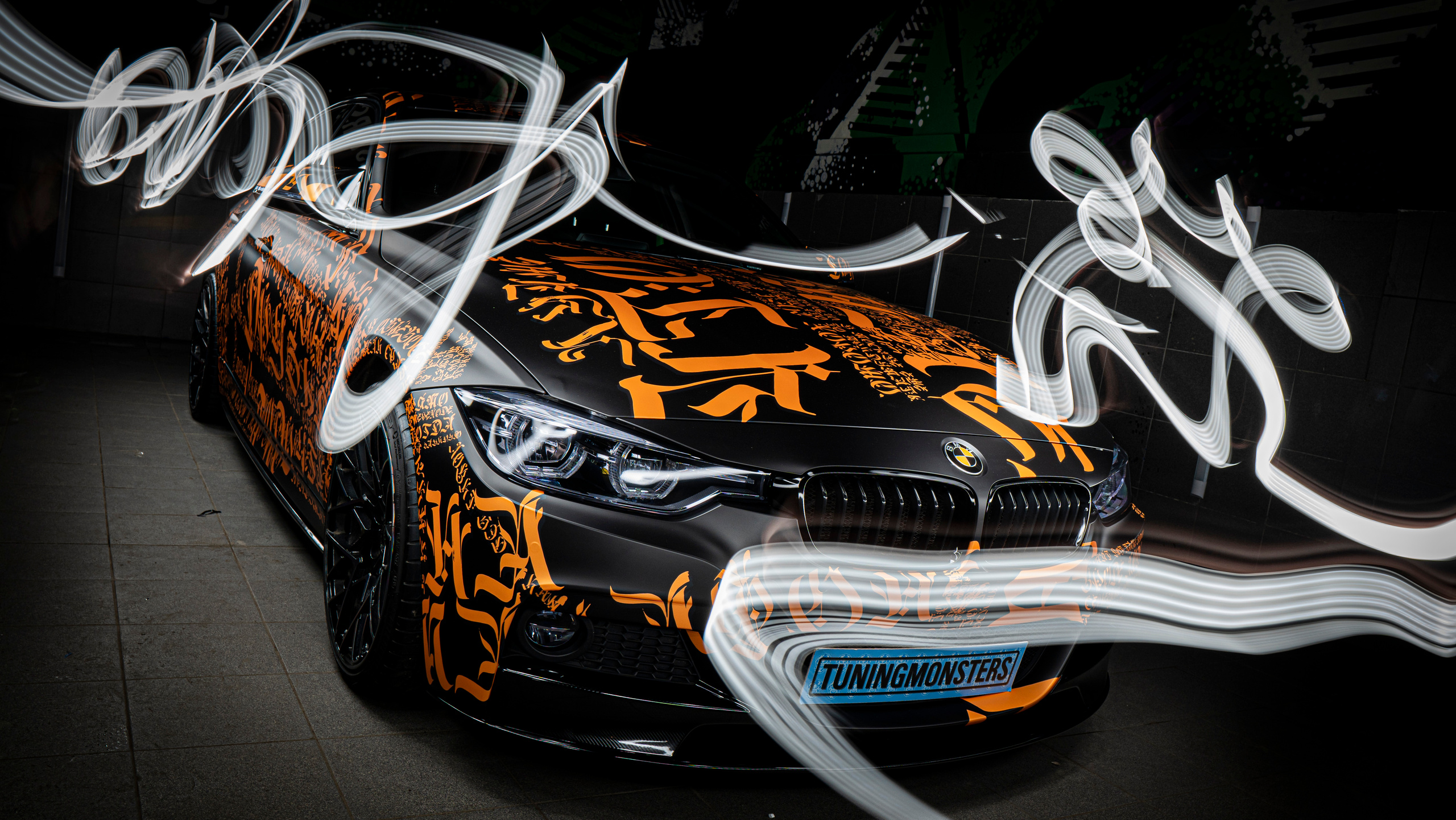 Винилография на BMW 3 F30. Студия дизайна и оклейки авто Barmaley Design