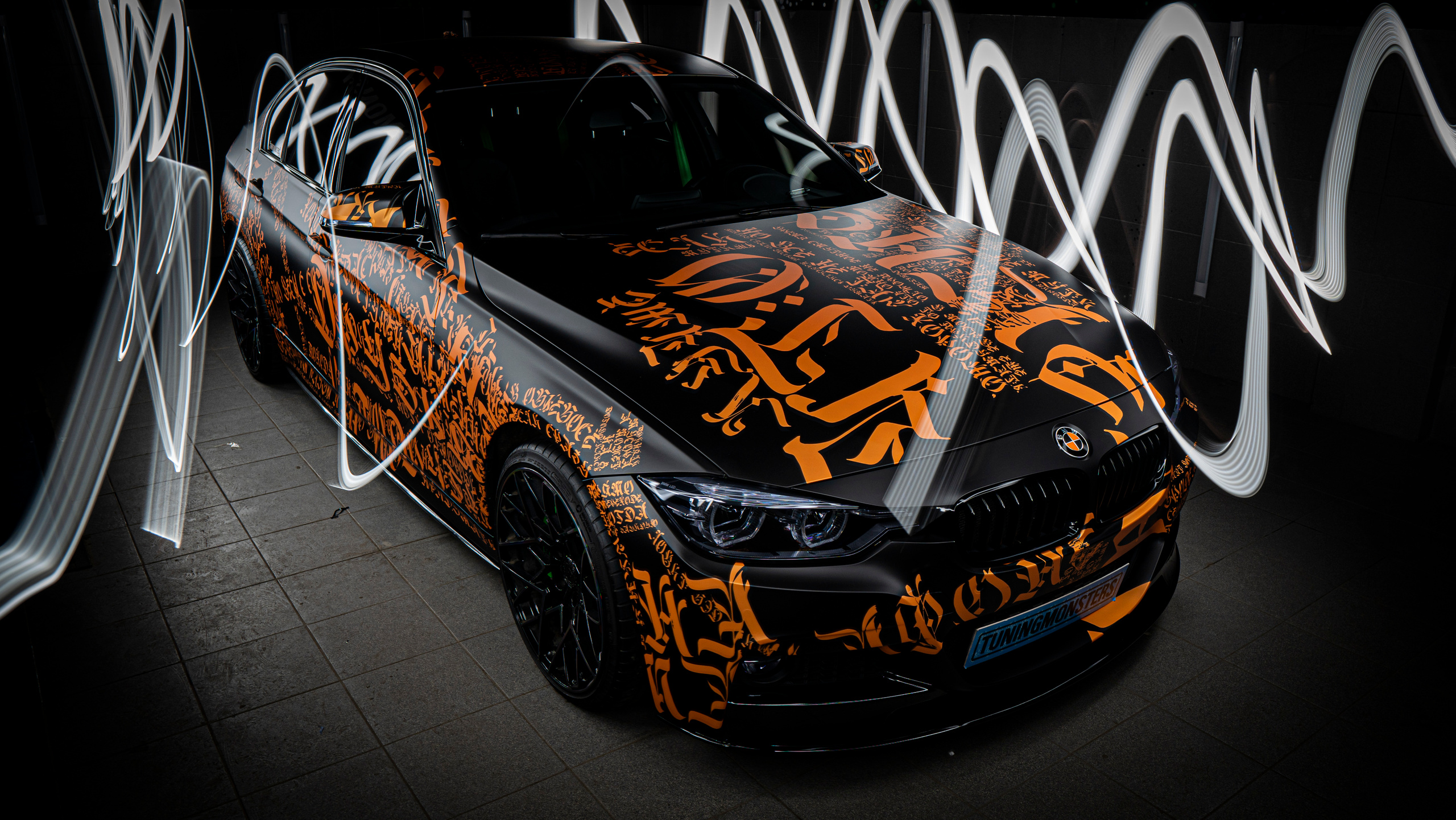 Винилография на BMW 3 F30. Студия дизайна и оклейки авто Barmaley Design