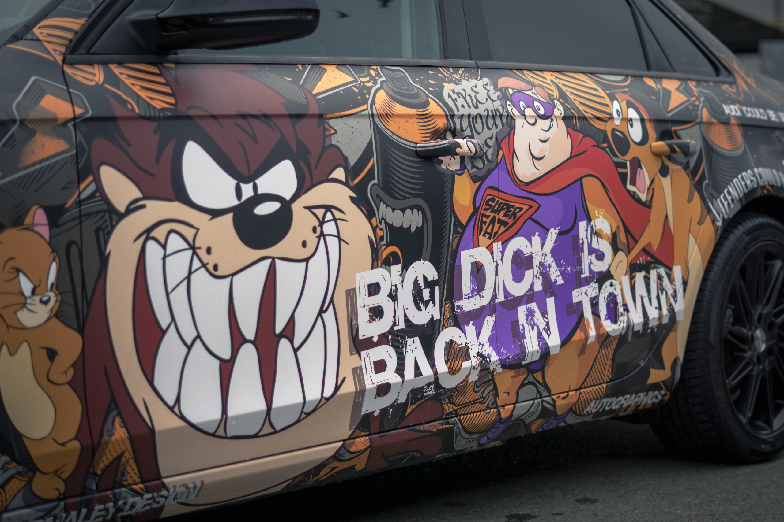 Винилография на Audi A4. Студия дизайна и оклейки авто Barmaley Design