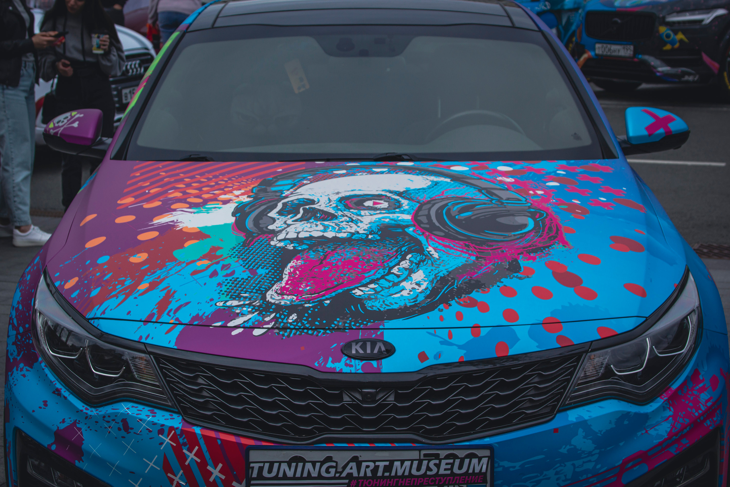 Винилография на KIA Optima. Студия дизайна и оклейки авто Barmaley Design