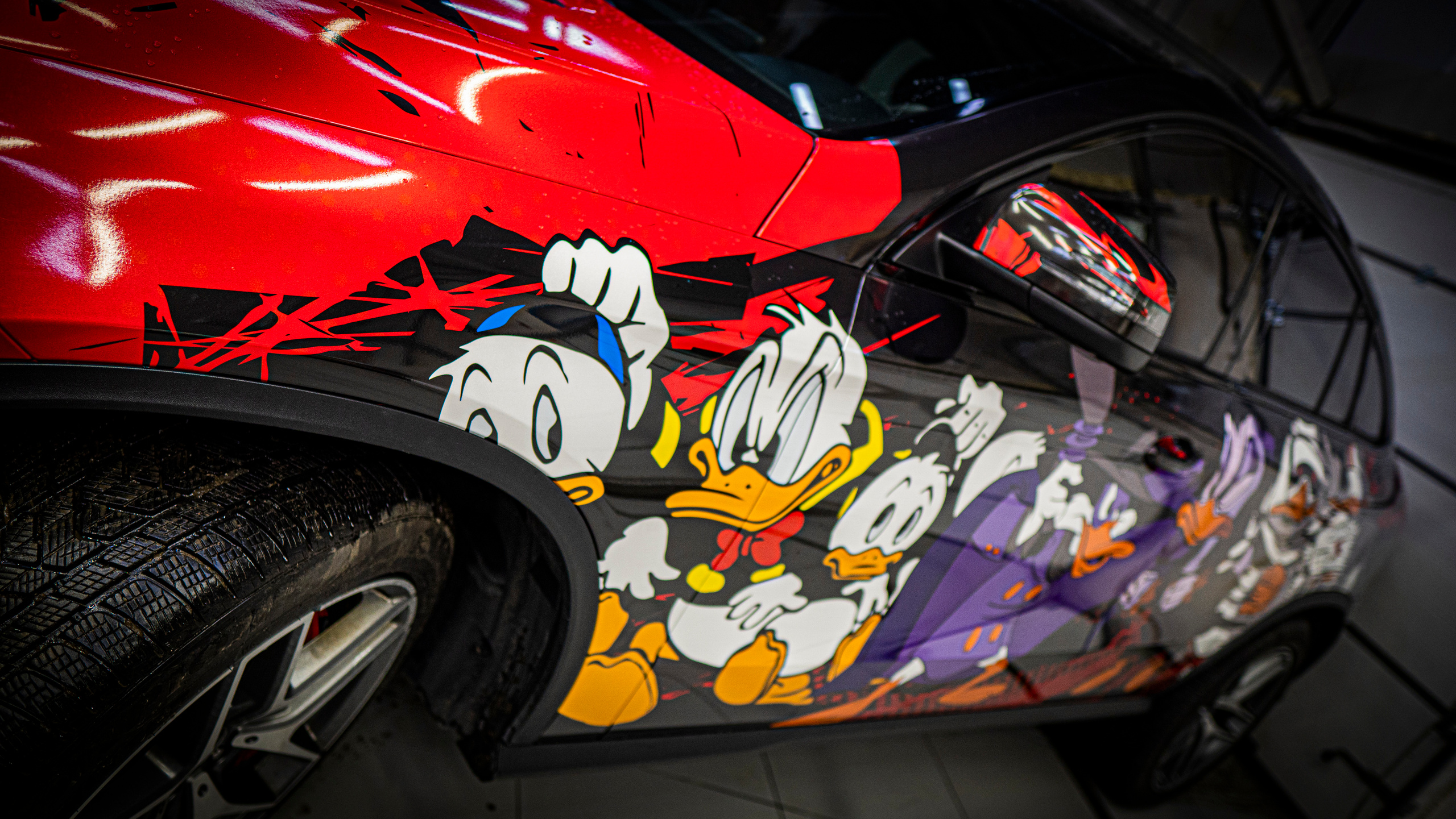 Винилография на Mercedes Benz GLE Coupe. Студия дизайна и оклейки авто Barmaley Design