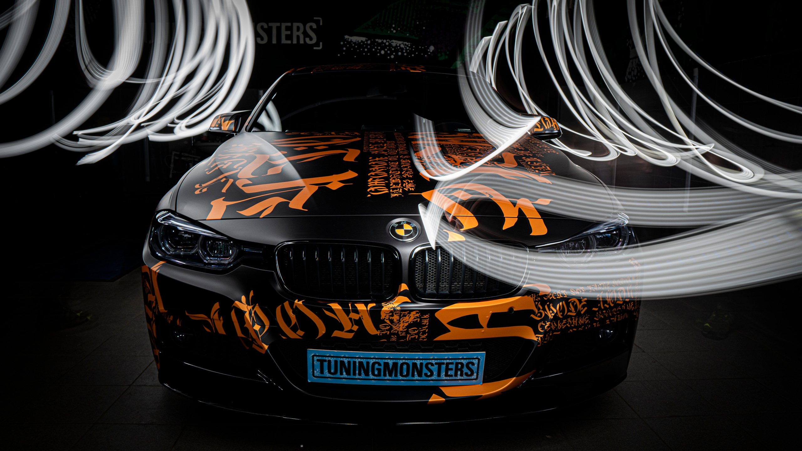 Винилография на BMW 3 F30. Студия дизайна и оклейки авто Barmaley Design