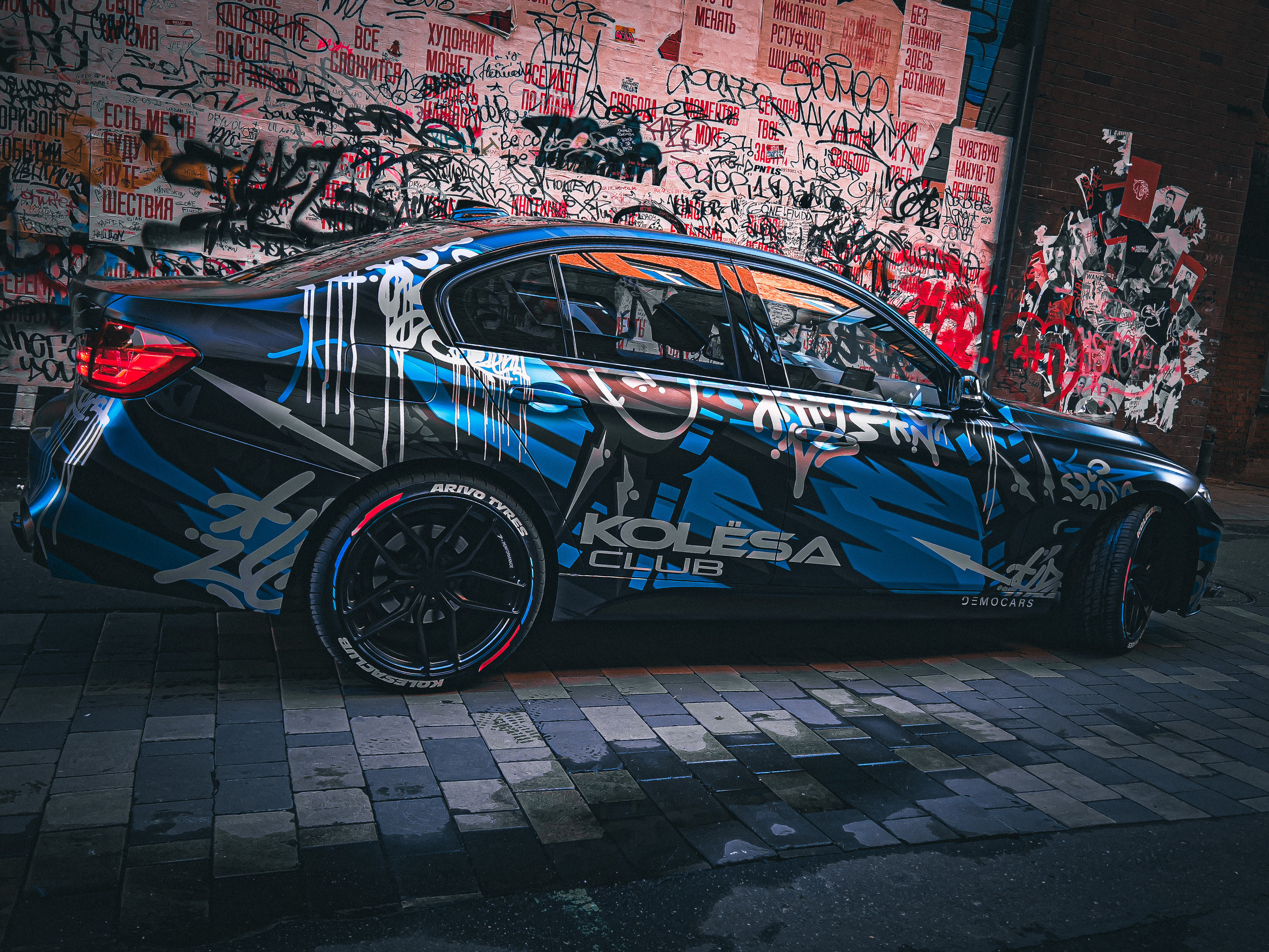 Винилография на BMW 3 F30 Kolesa Klub. Студия дизайна и оклейки авто Barmaley Design