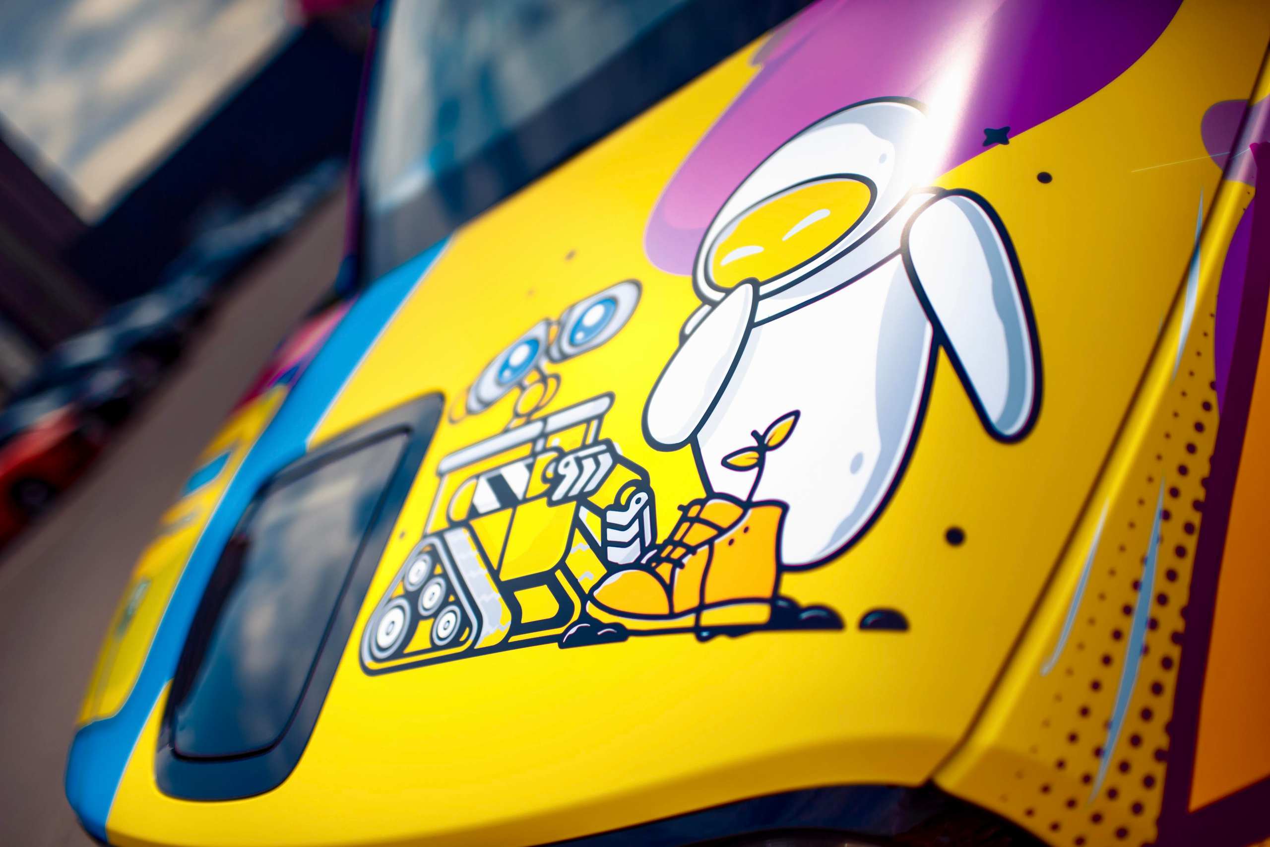 Винилография на Honda E. Студия дизайна и оклейки авто Barmaley Design