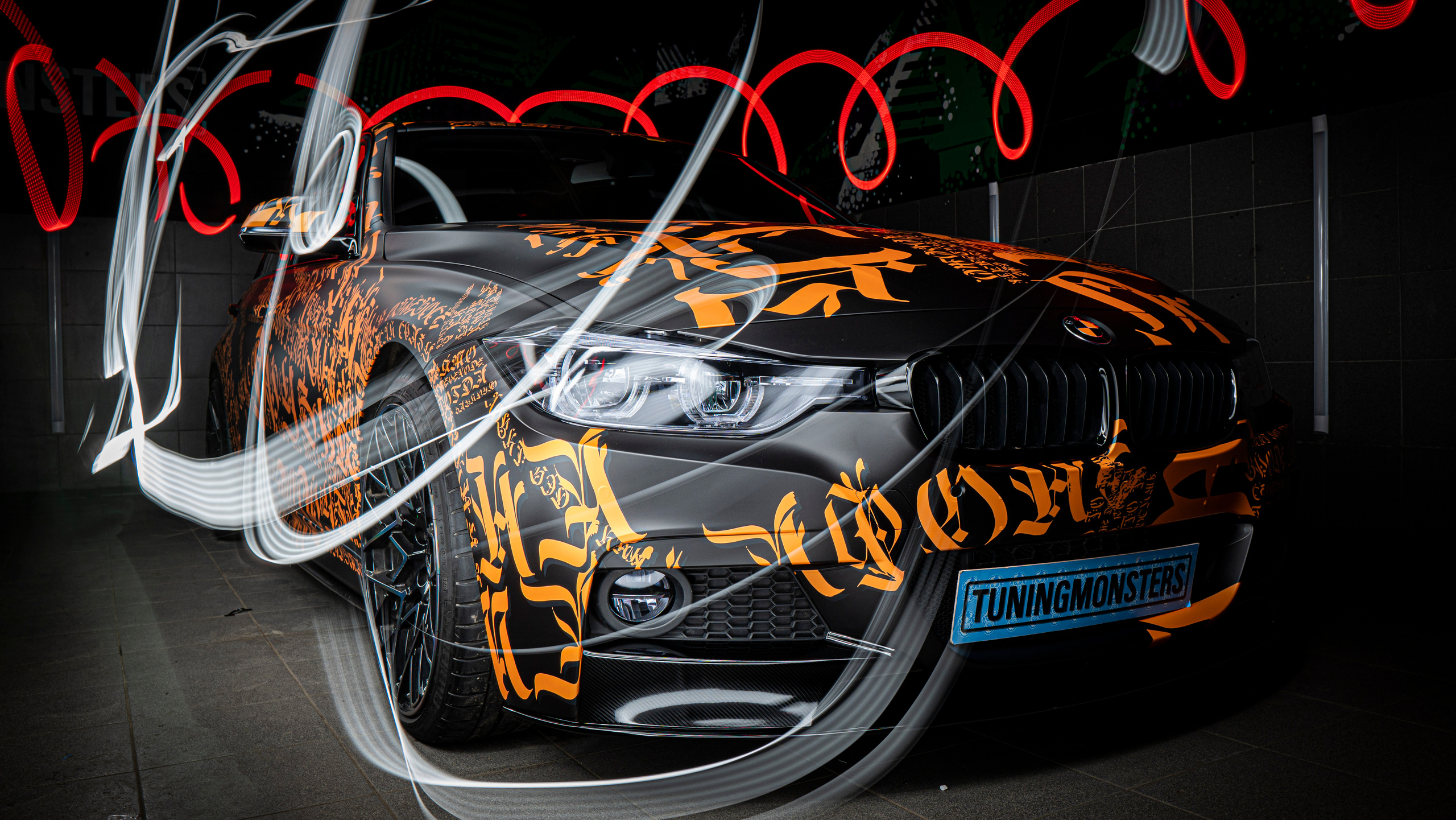 Винилография на BMW 3 F30. Студия дизайна и оклейки авто Barmaley Design