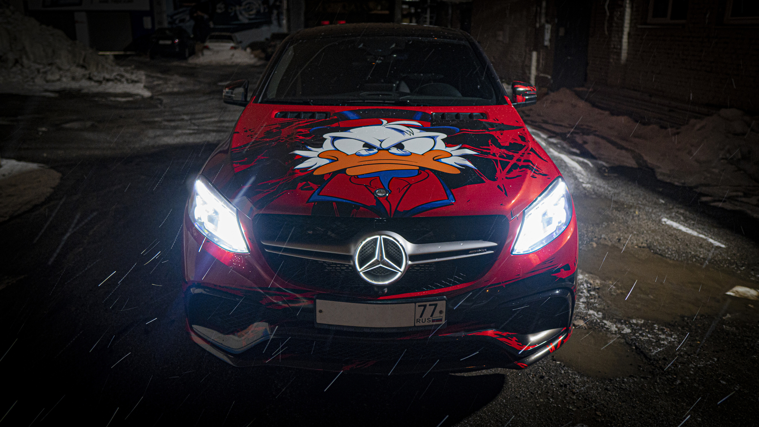 Винилография на Mercedes Benz GLE Coupe. Студия дизайна и оклейки авто Barmaley Design