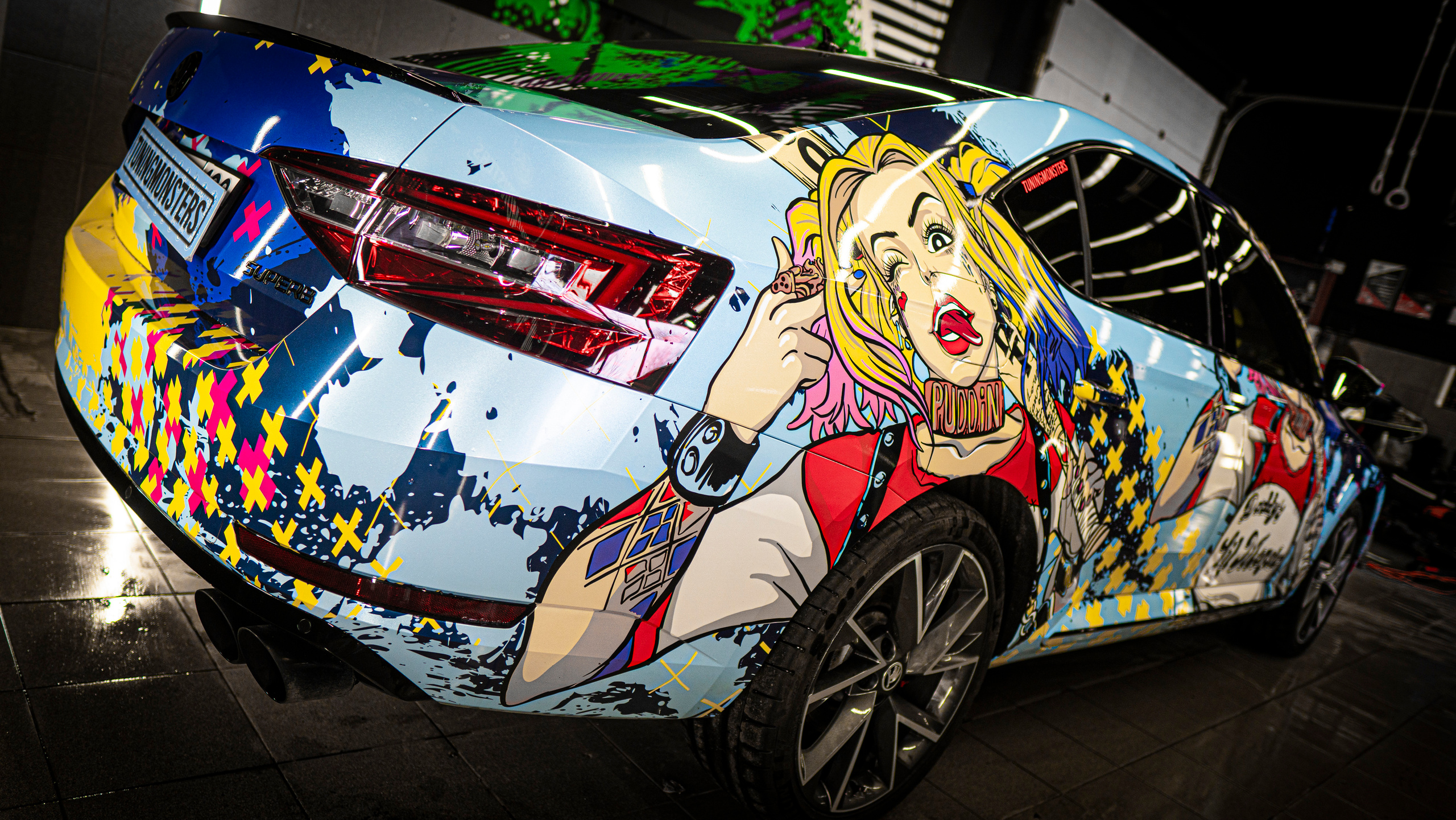 Винилография на Skoda Superb. Студия дизайна и оклейки авто Barmaley Design