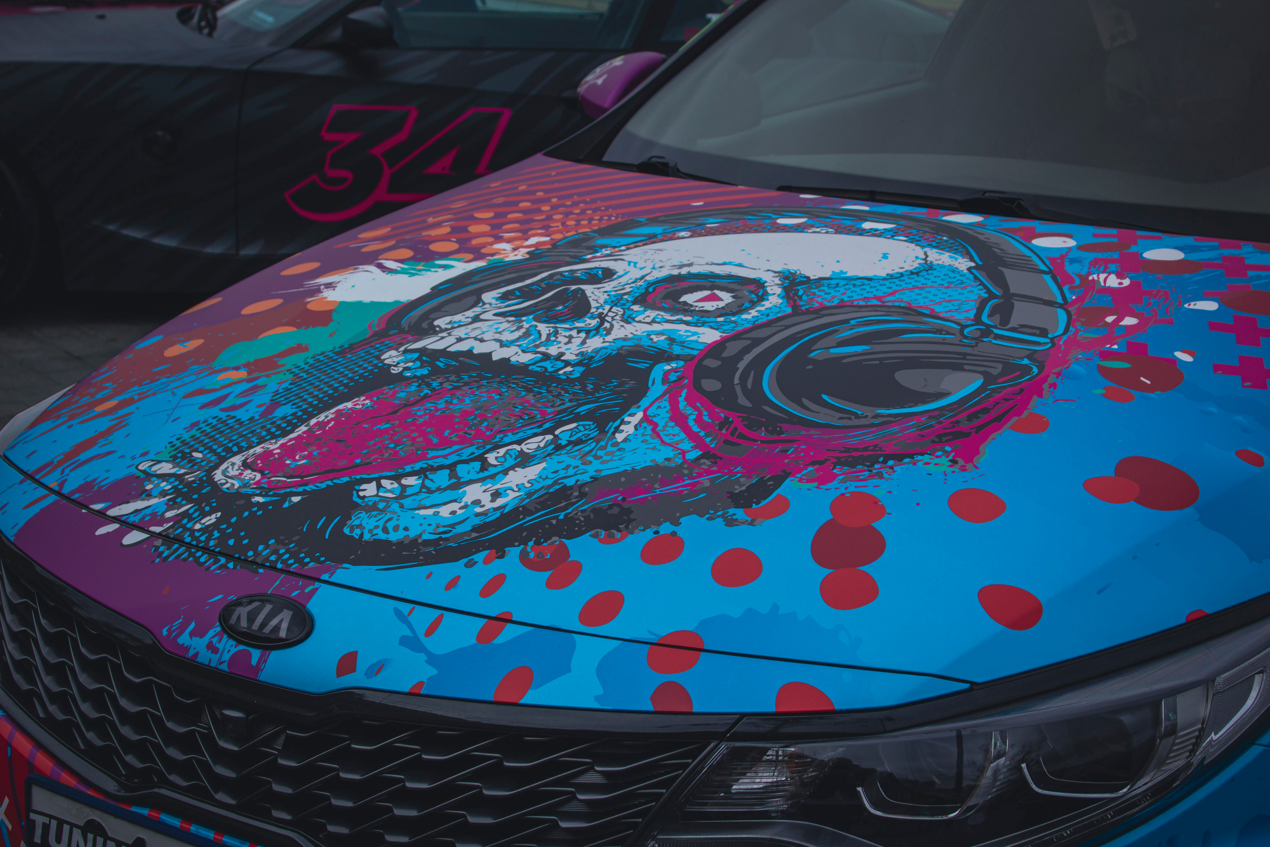 Винилография на KIA Optima. Студия дизайна и оклейки авто Barmaley Design