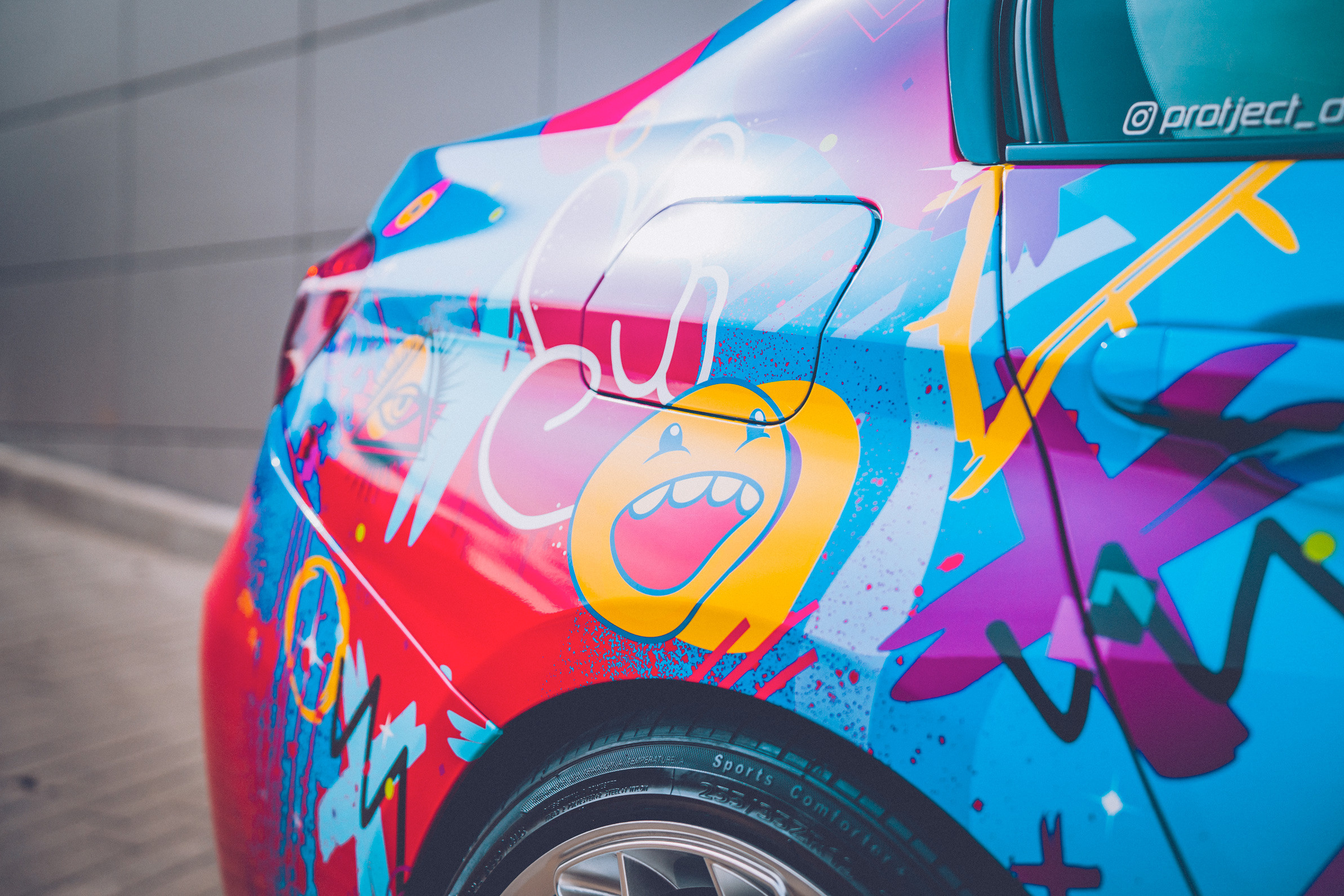 Винилография на BMW 3 F30. Студия дизайна и оклейки авто Barmaley Design