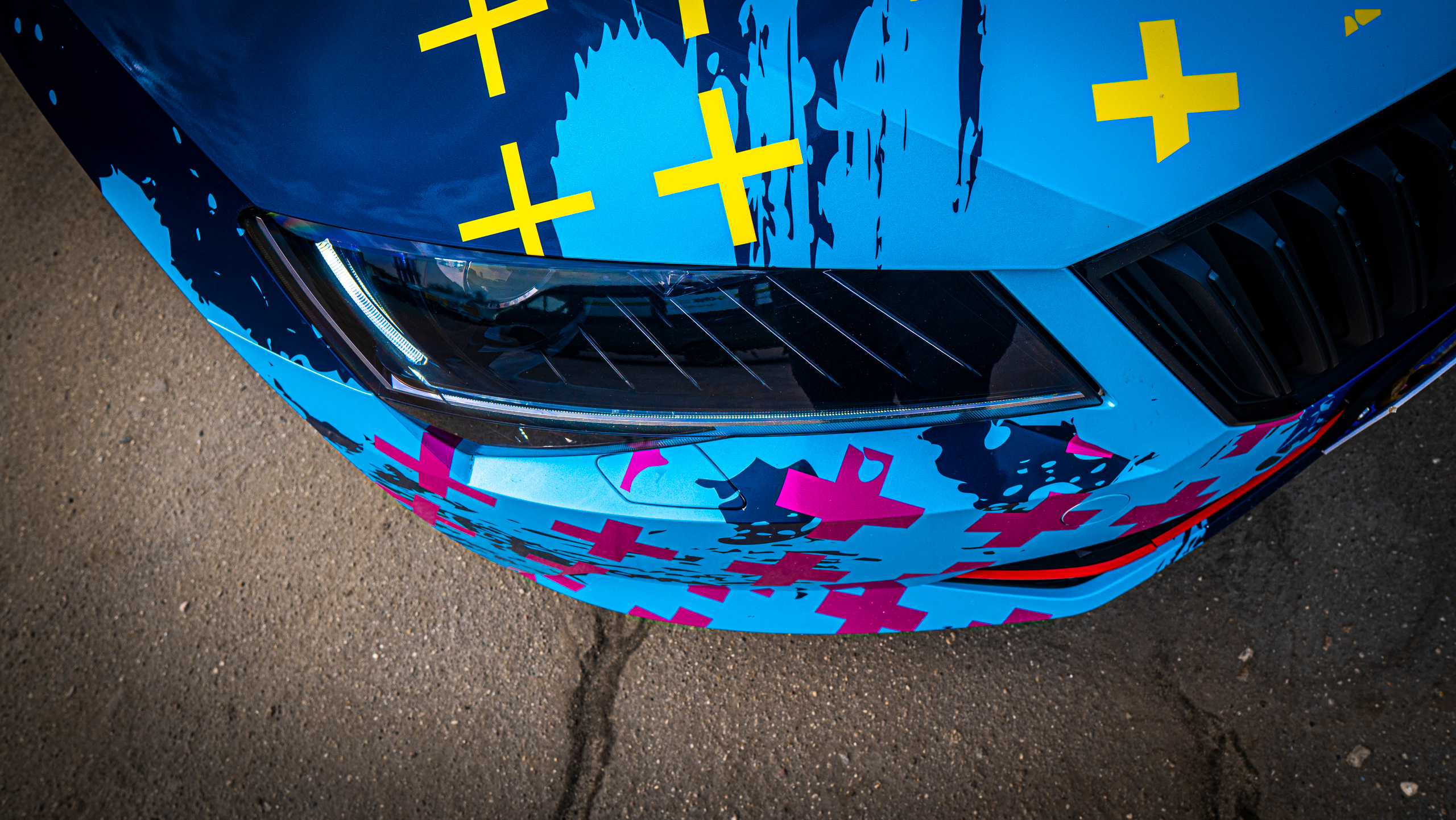 Винилография на Skoda Superb. Студия дизайна и оклейки авто Barmaley Design