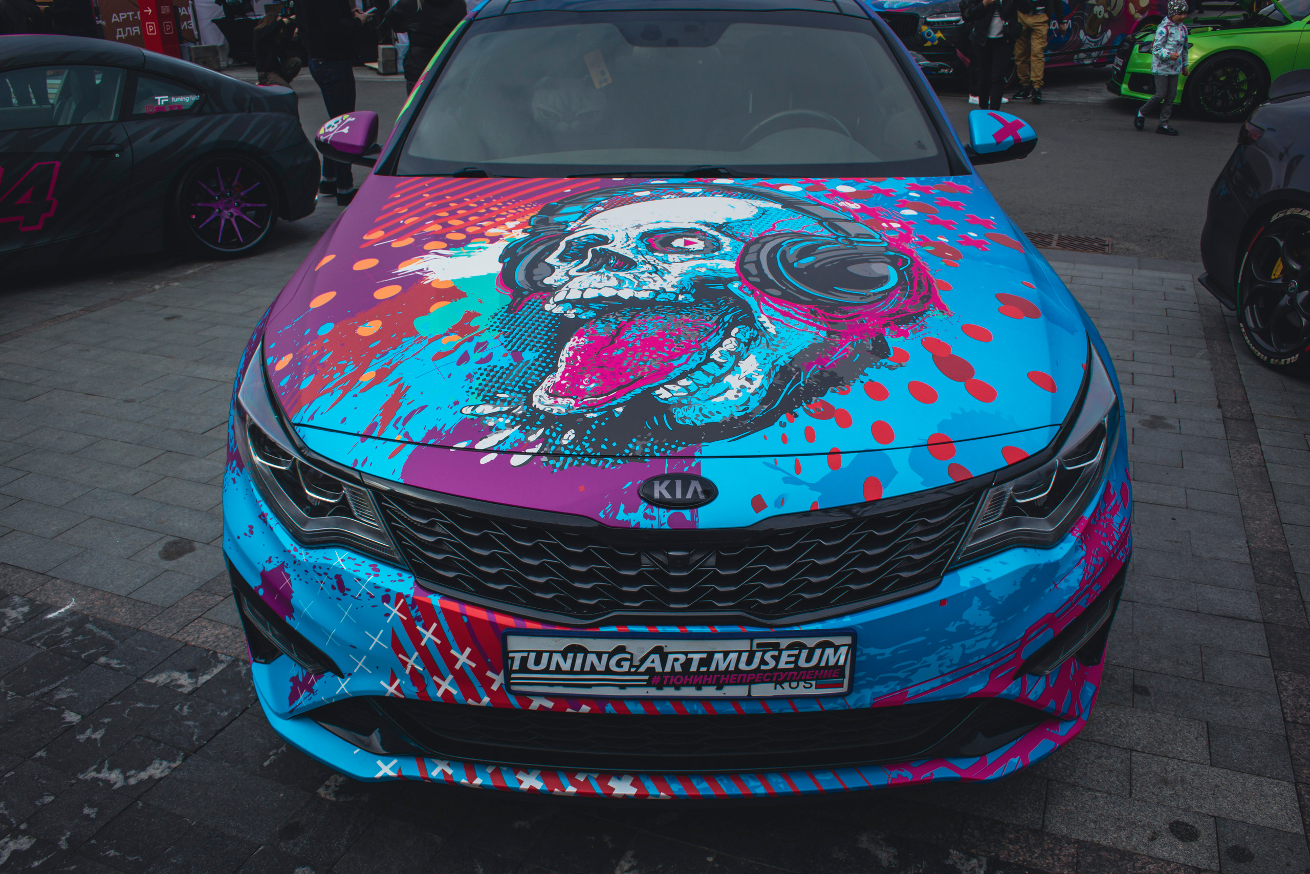 Винилография на KIA Optima. Студия дизайна и оклейки авто Barmaley Design