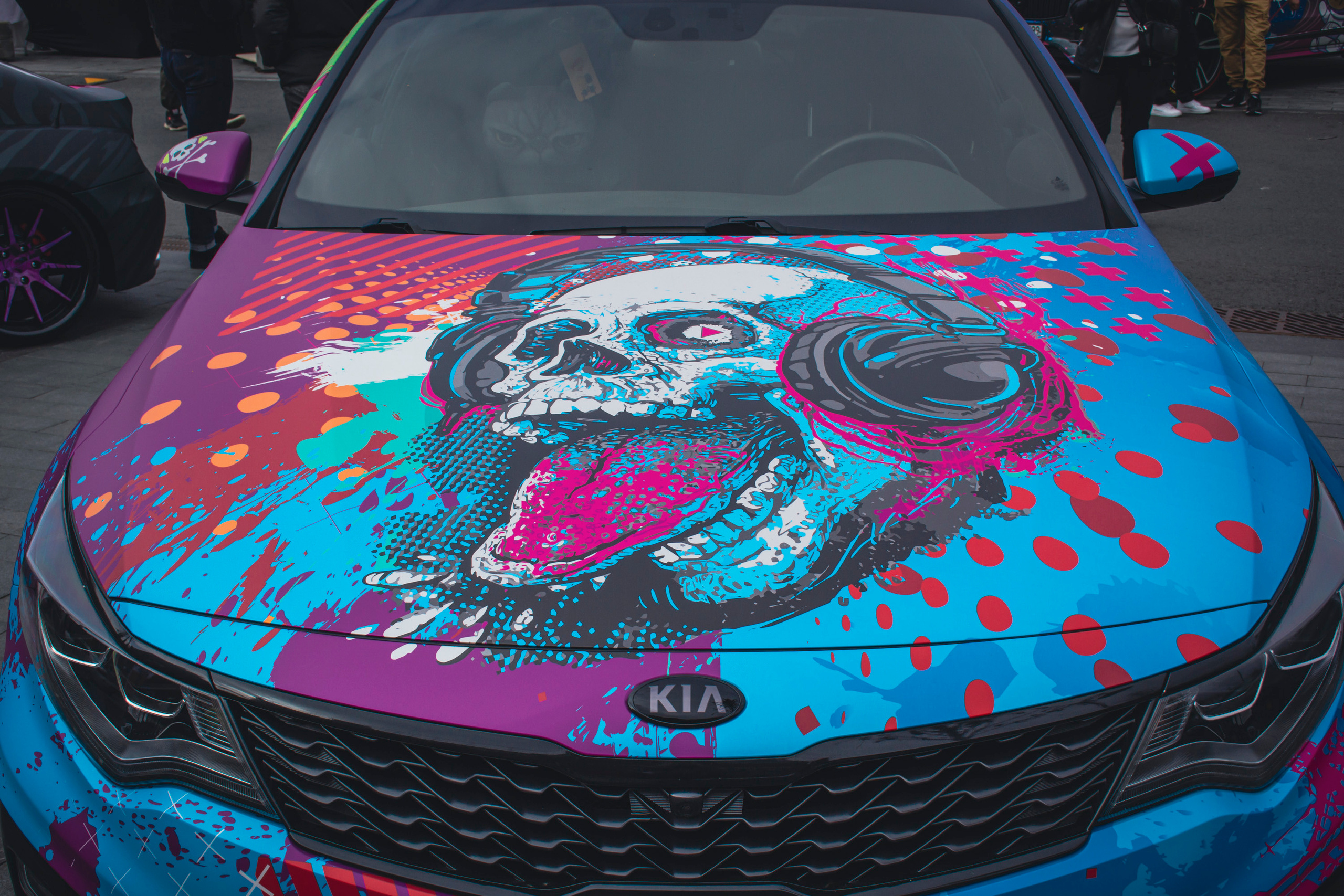 Винилография на KIA Optima. Студия дизайна и оклейки авто Barmaley Design