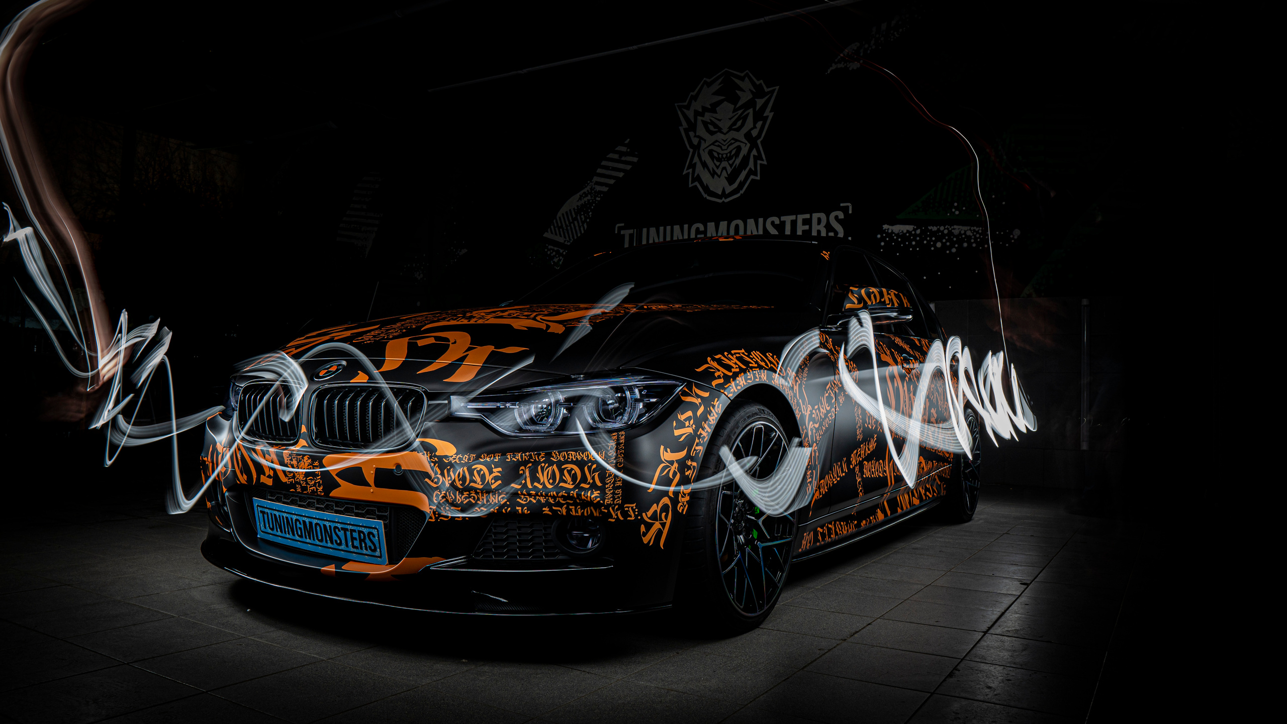 Винилография на BMW 3 F30. Студия дизайна и оклейки авто Barmaley Design