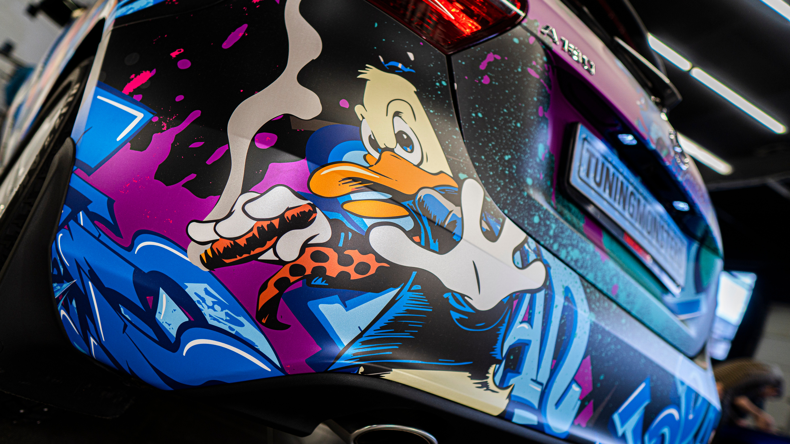 Винилография на Mercedes Benz A. Студия дизайна и оклейки авто Barmaley Design