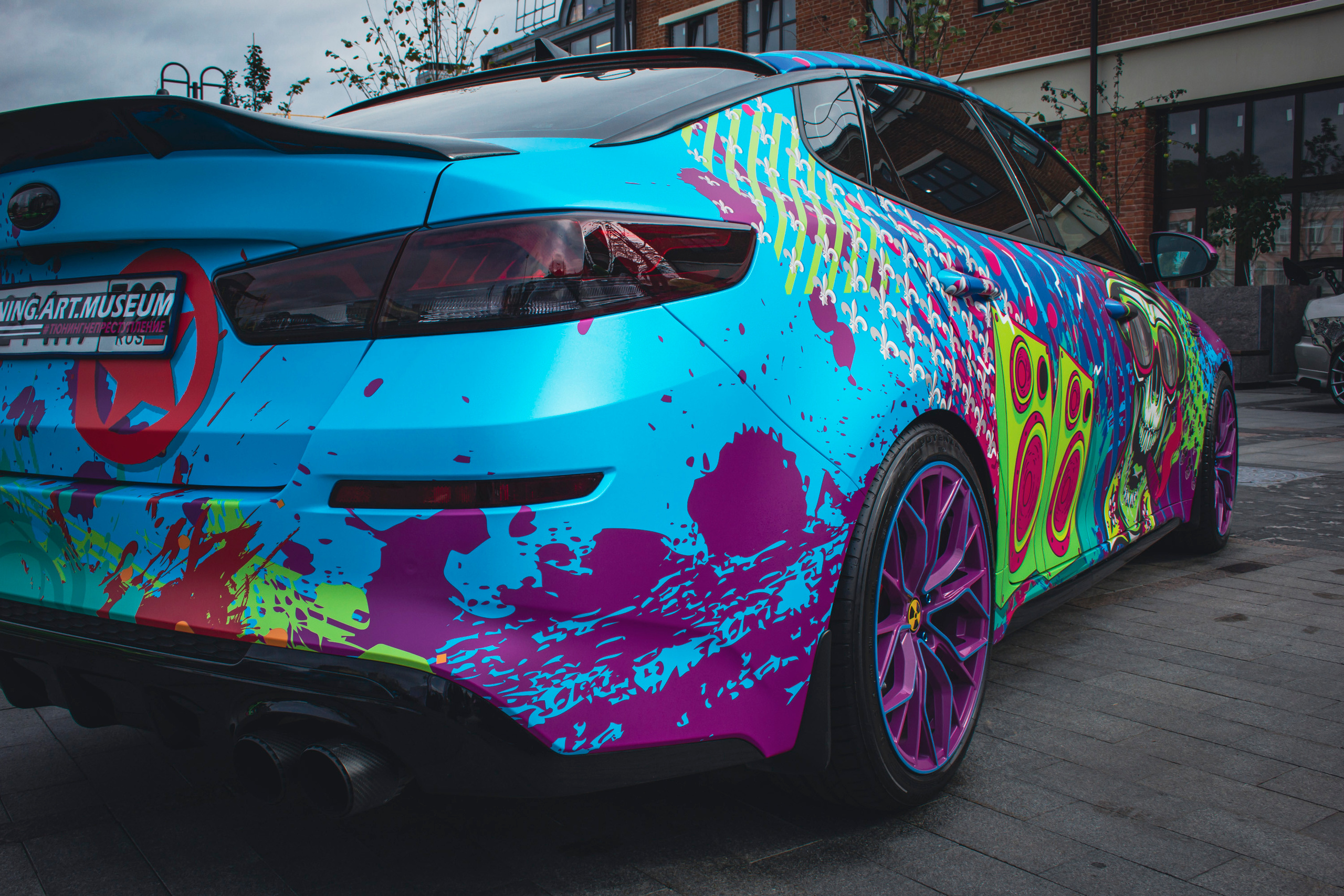 Винилография на KIA Optima. Студия дизайна и оклейки авто Barmaley Design