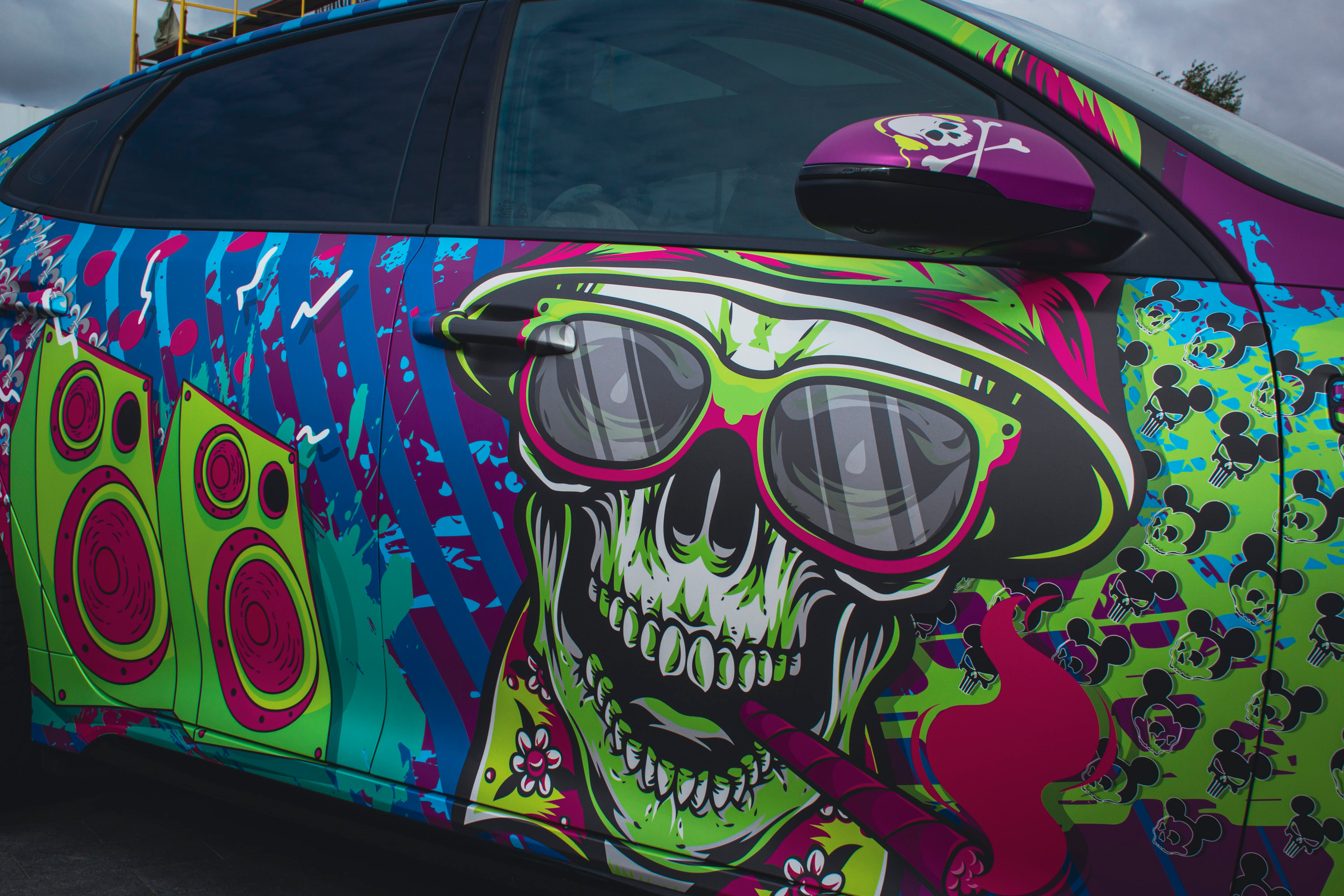 Винилография на KIA Optima. Студия дизайна и оклейки авто Barmaley Design