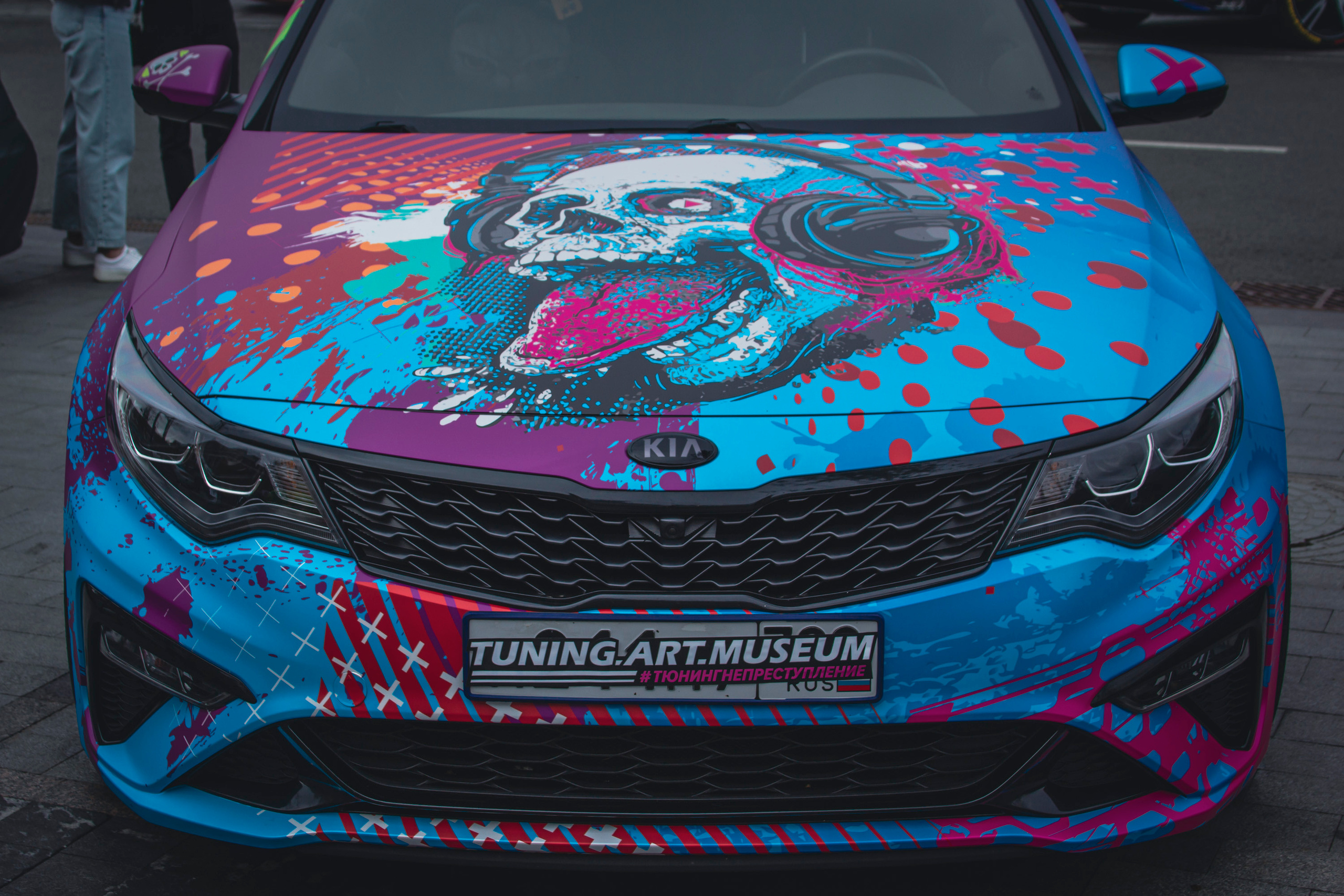 Винилография на KIA Optima. Студия дизайна и оклейки авто Barmaley Design