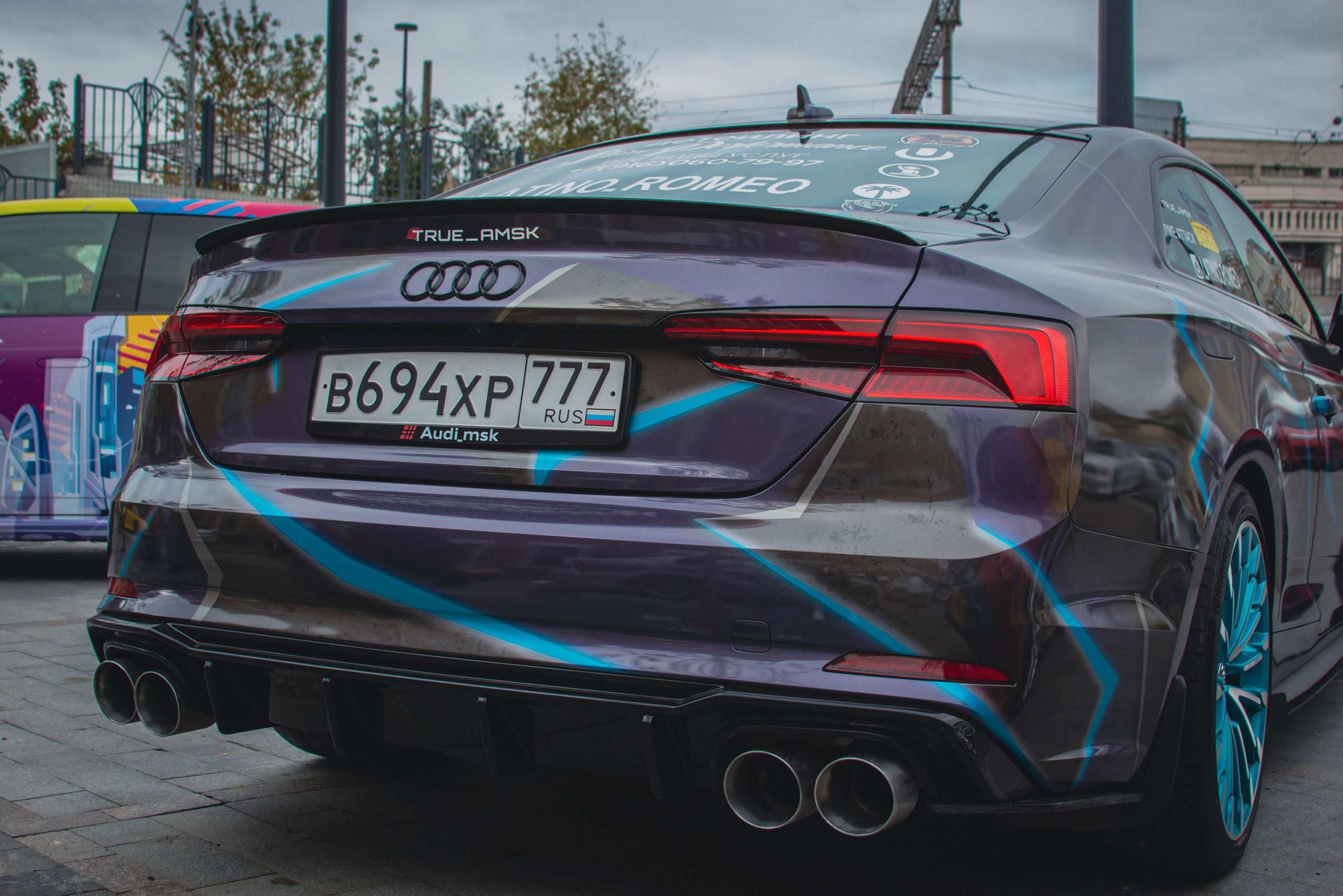 Винилография на Audi A5. Студия дизайна и оклейки авто Barmaley Design