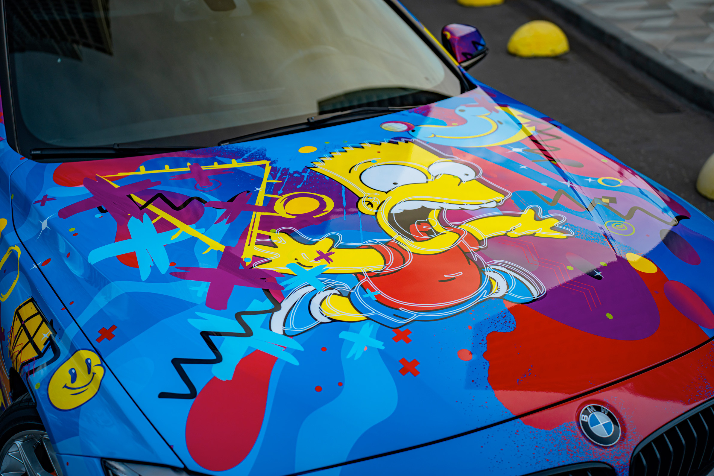 Винилография на BMW 3 F30. Студия дизайна и оклейки авто Barmaley Design