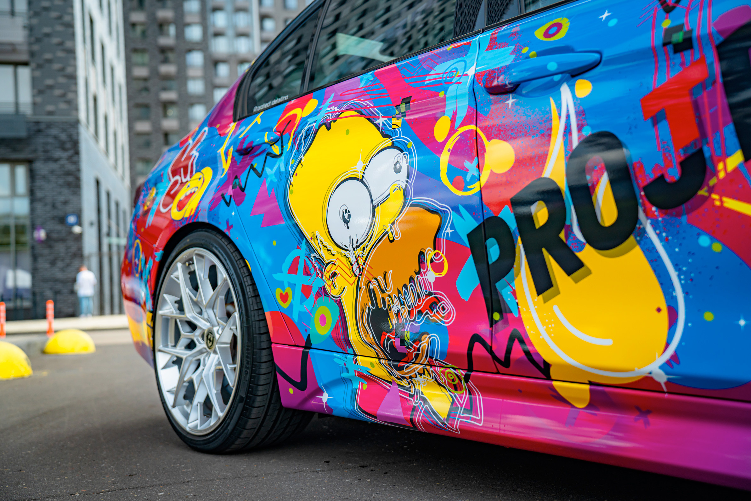 Винилография на BMW 3 F30. Студия дизайна и оклейки авто Barmaley Design