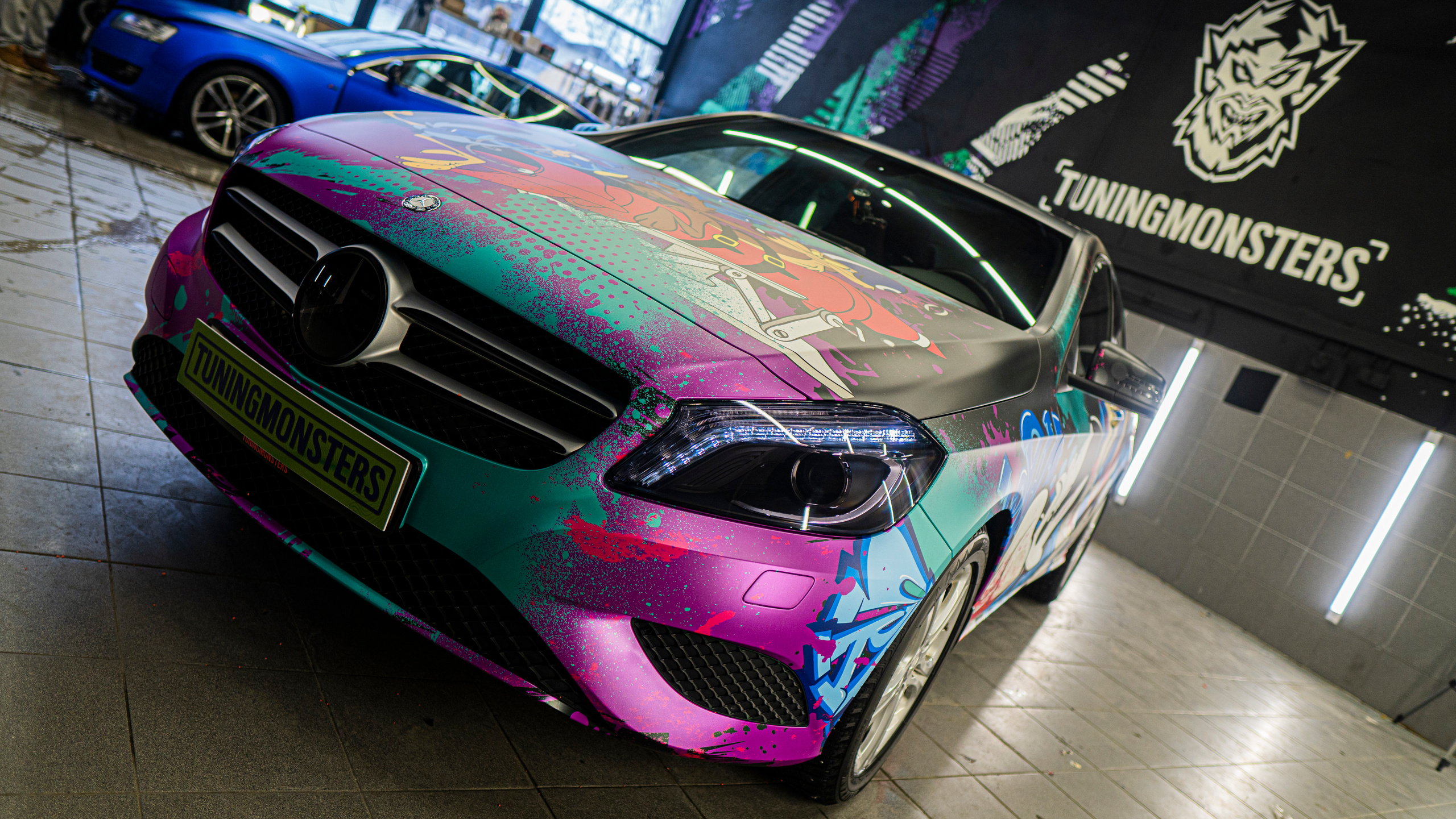 Винилография на Mercedes Benz A. Студия дизайна и оклейки авто Barmaley Design