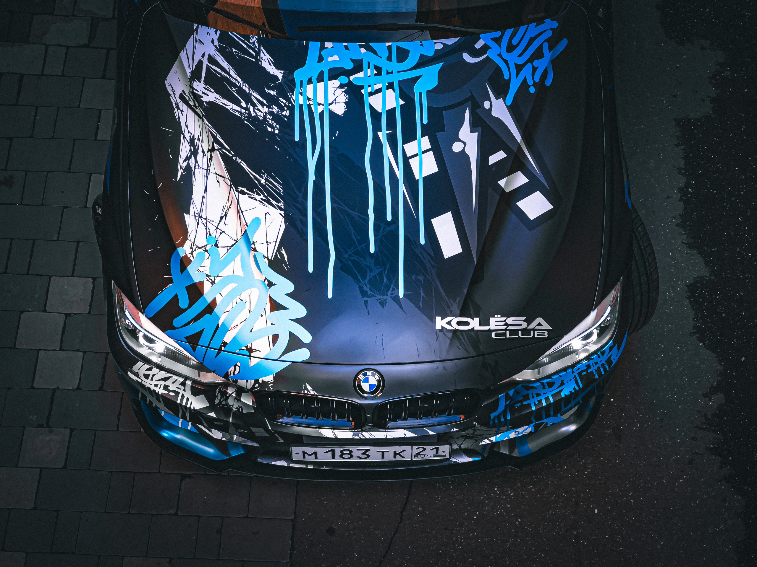 Винилография на BMW 3 F30 Kolesa Klub. Студия дизайна и оклейки авто Barmaley Design