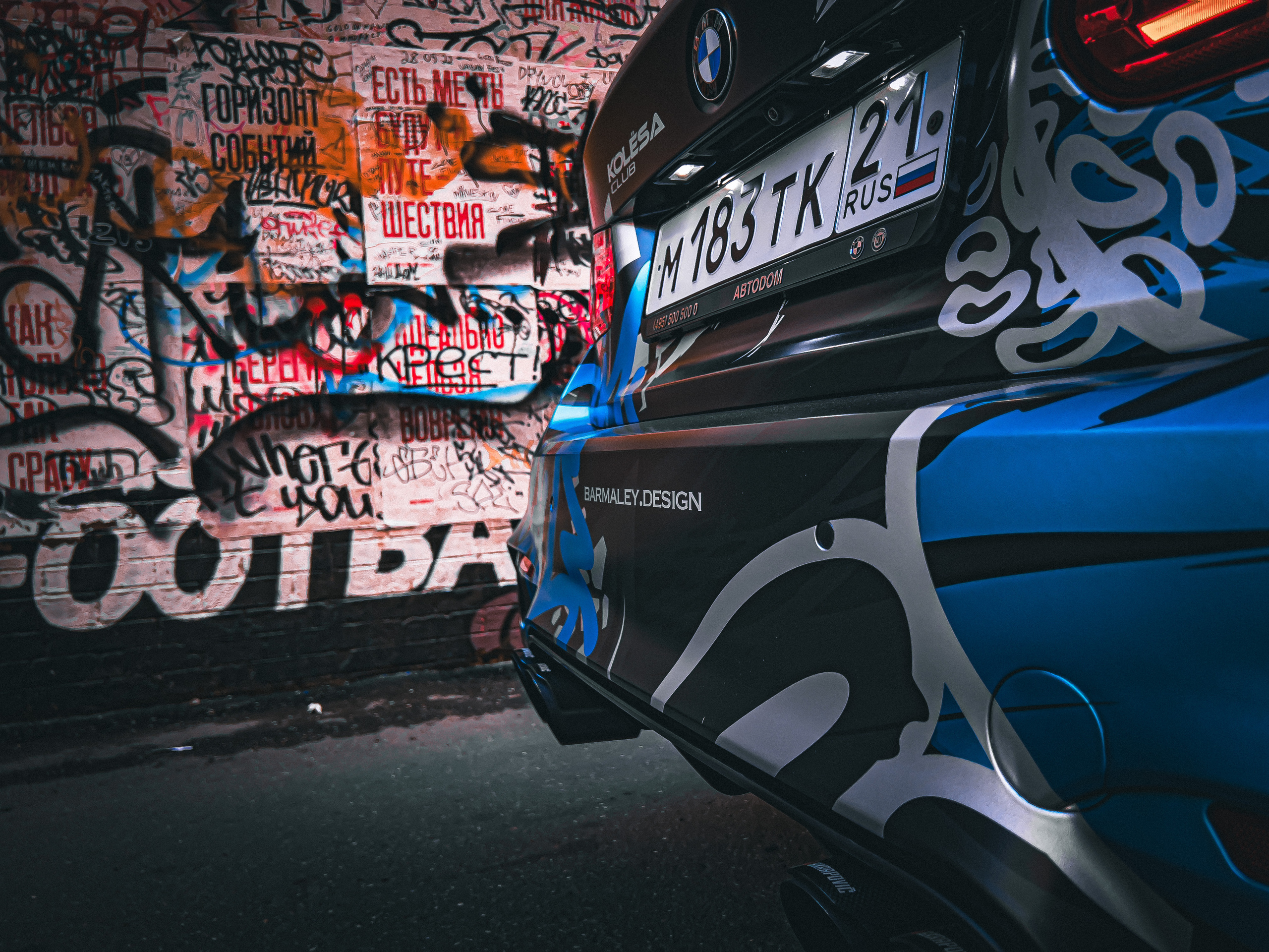 Винилография на BMW 3 F30 Kolesa Klub. Студия дизайна и оклейки авто Barmaley Design