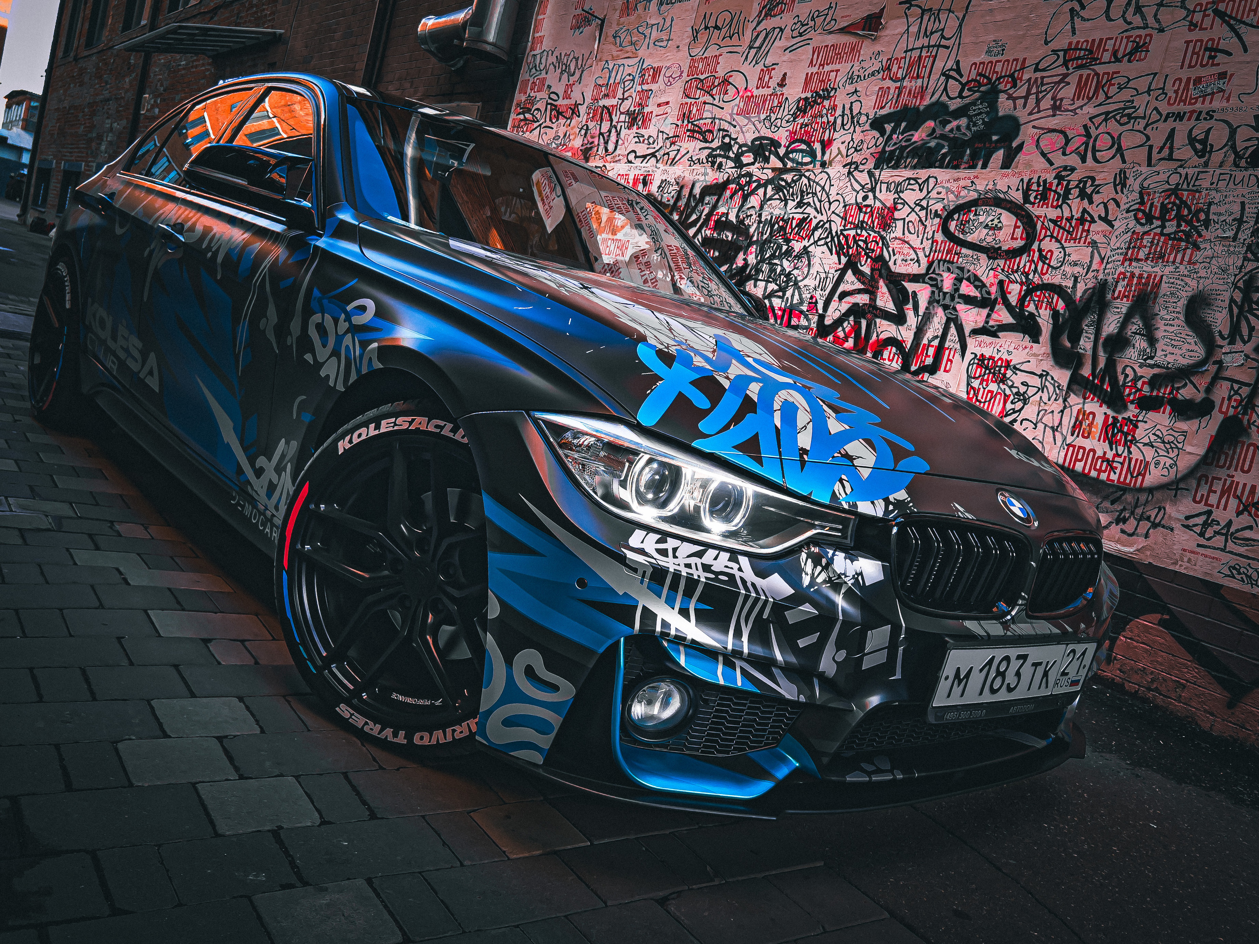 Винилография на BMW 3 F30 Kolesa Klub. Студия дизайна и оклейки авто Barmaley Design