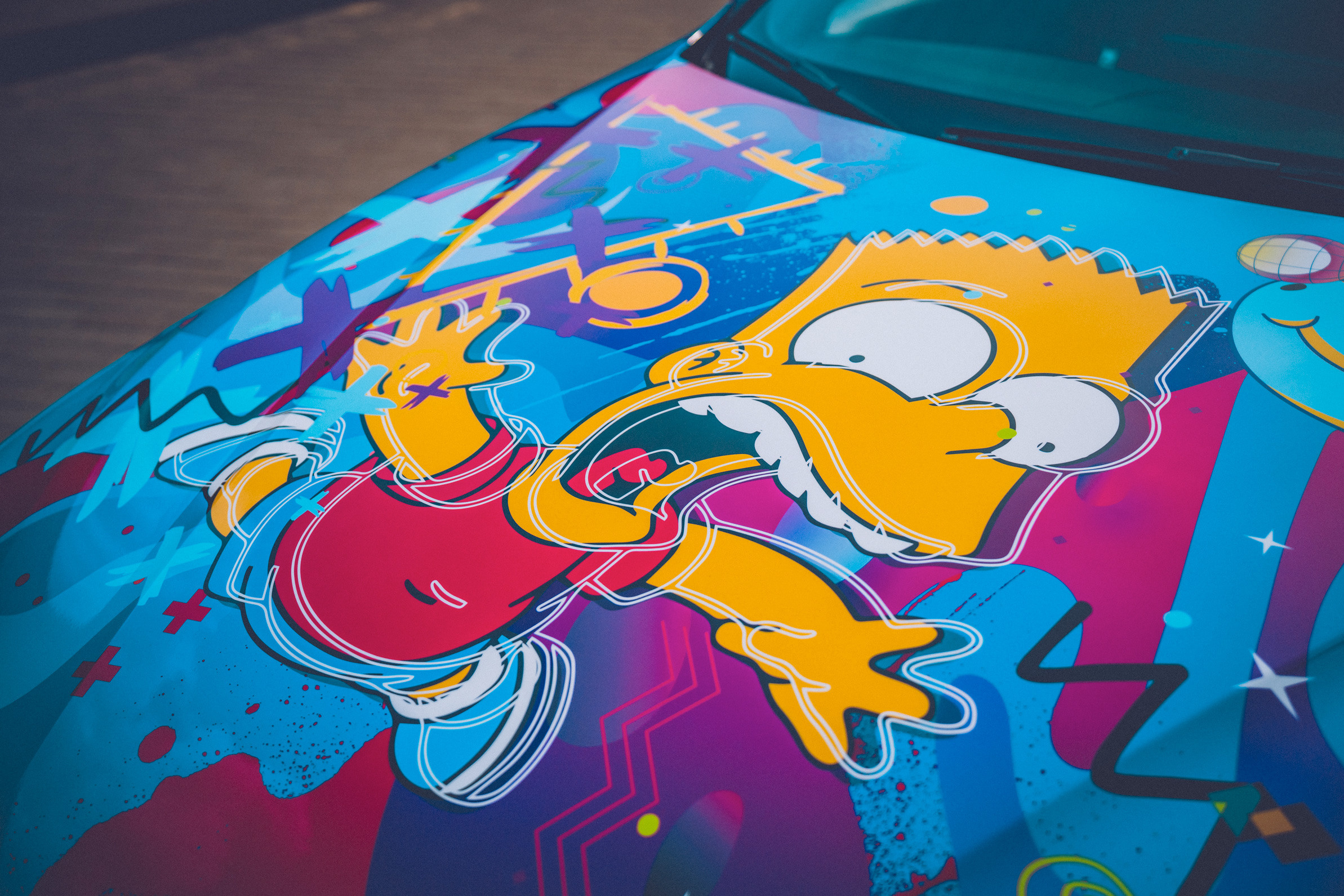 Винилография на BMW 3 F30. Студия дизайна и оклейки авто Barmaley Design