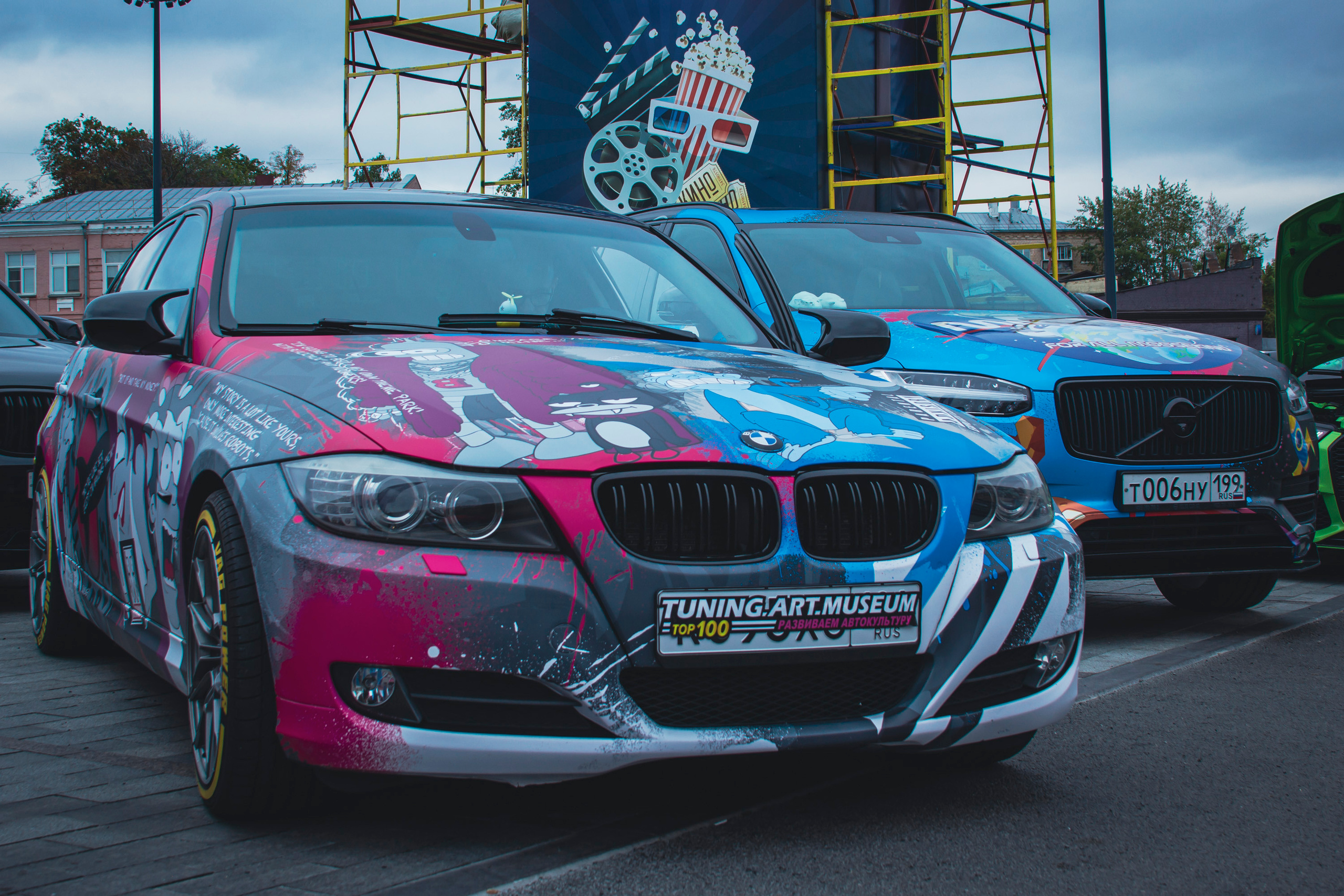 Винилография на BMW 3 E90. Студия дизайна и оклейки авто Barmaley Design