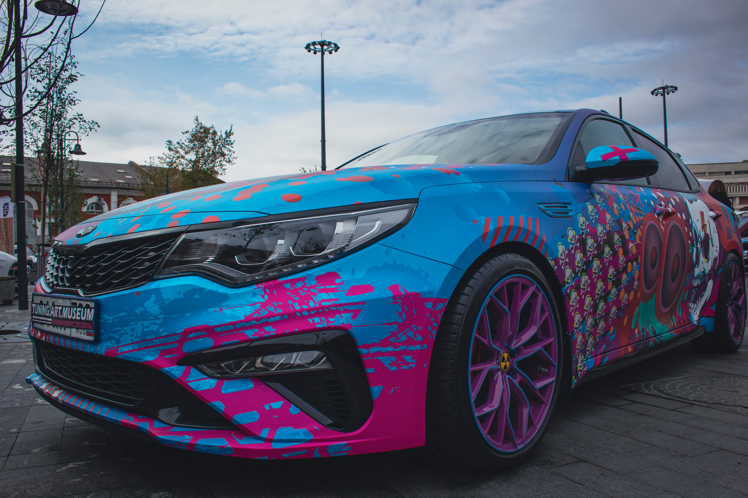 Винилография на KIA Optima. Студия дизайна и оклейки авто Barmaley Design