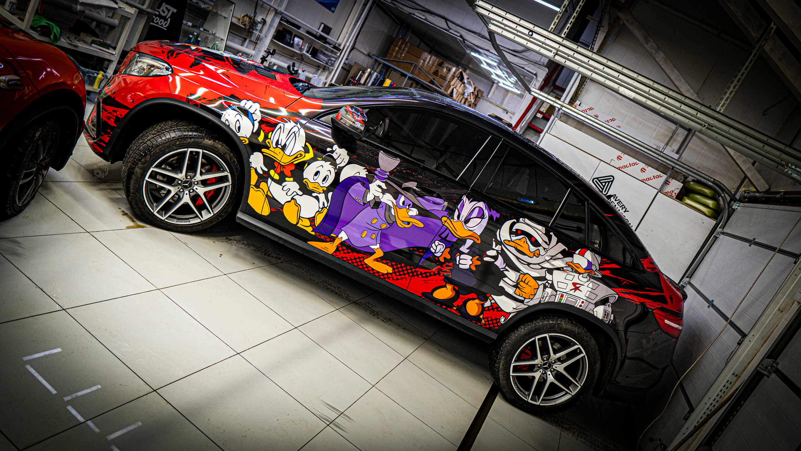 Винилография на Mercedes Benz GLE Coupe. Студия дизайна и оклейки авто Barmaley Design