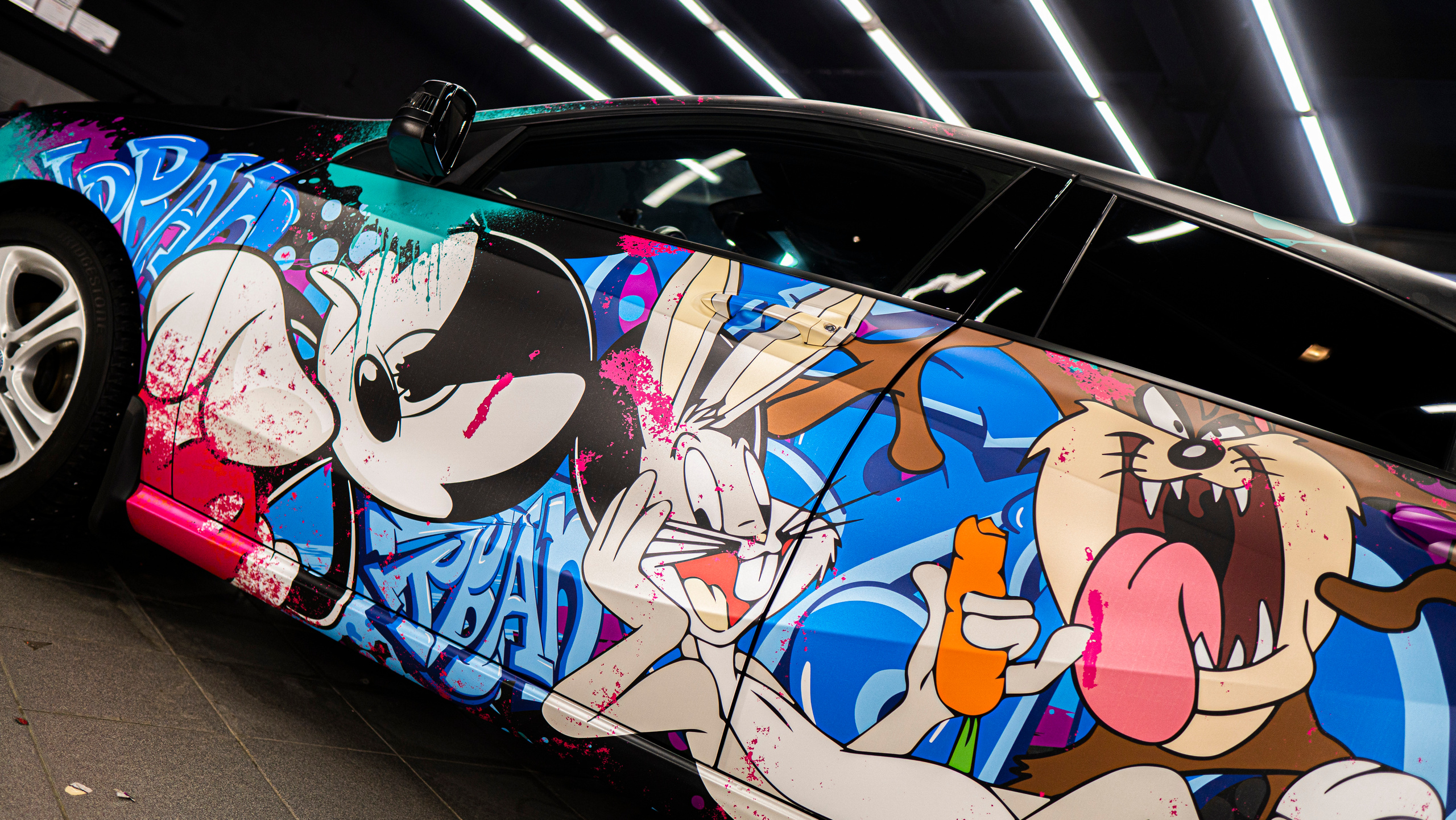 Винилография на Mercedes Benz A. Студия дизайна и оклейки авто Barmaley Design