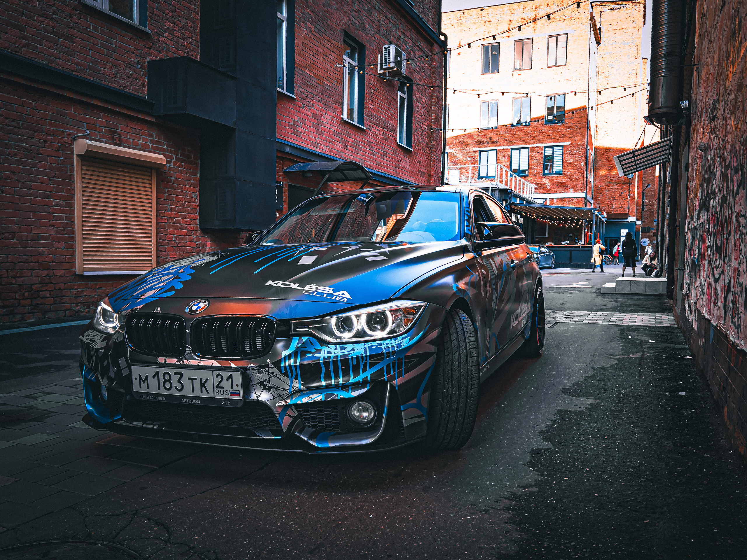 Винилография на BMW 3 F30 Kolesa Klub. Студия дизайна и оклейки авто Barmaley Design