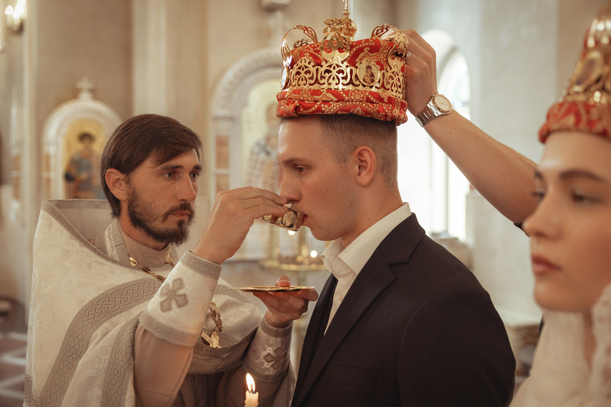 Таинство Венчания Матвея и Анны. Храм Александра Невского Славянск-на-Кубани. Фотограф на Крещение и Венчание Краснодарский край — Гранкина Юлия